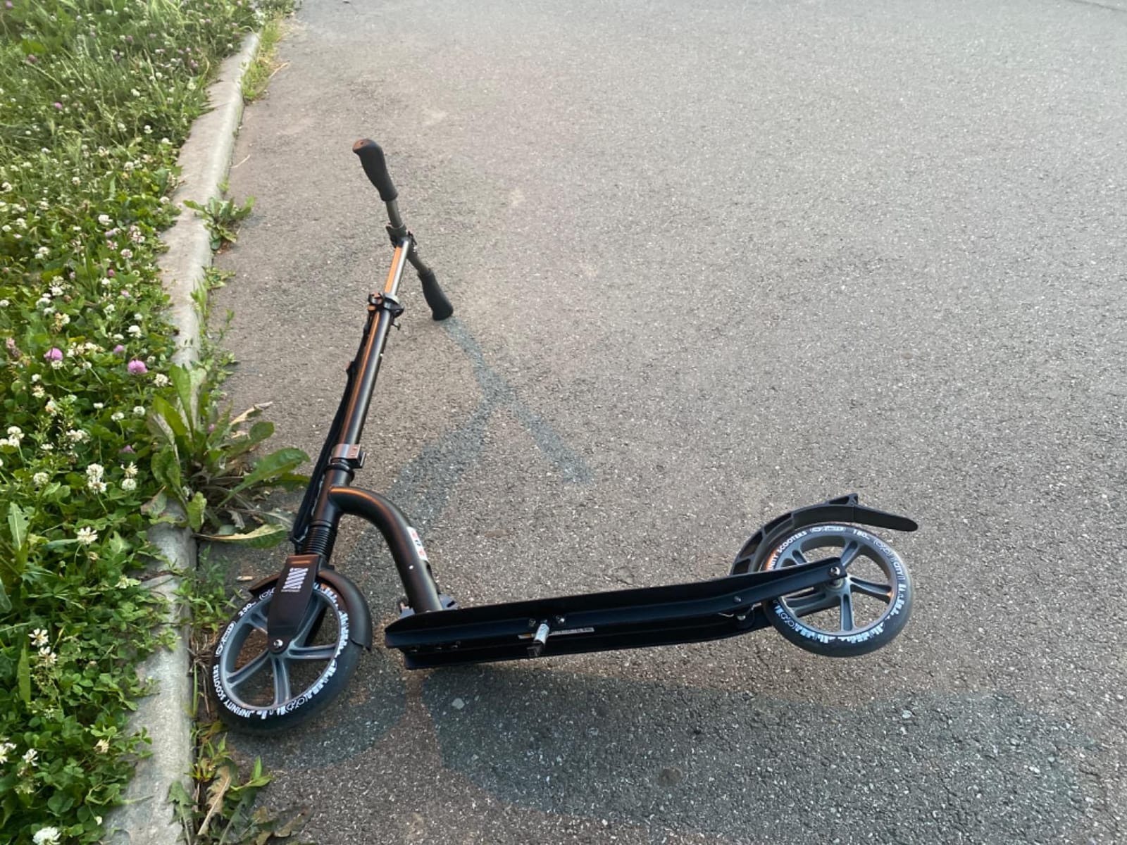 Crazy Skates Foldable Kick Scooter - Kick Scooters for Adults, Teens and Kids with Carrying Strap - Fast Folding, Adjustable Handlebars and Lightweight - New York City Scooter (NYC) - Black customer photo 1