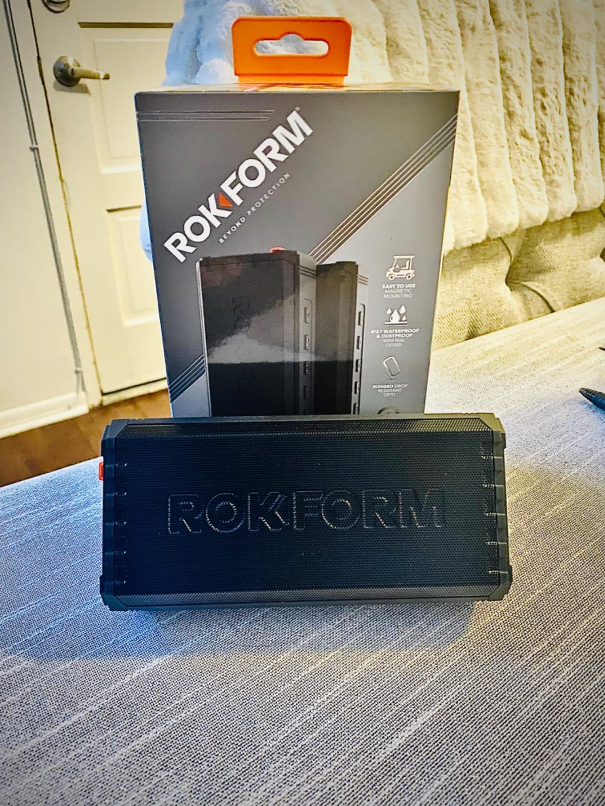 Rokform G-ROK Wireless Golf Speaker, Portable Magnetic, IPX7 Waterproof, Shockproof & Dustproof, Loud & Clear Sound, 24 Hour Battery, Rugged Outdoor Golf Cart Speaker (Black) customer photo 1