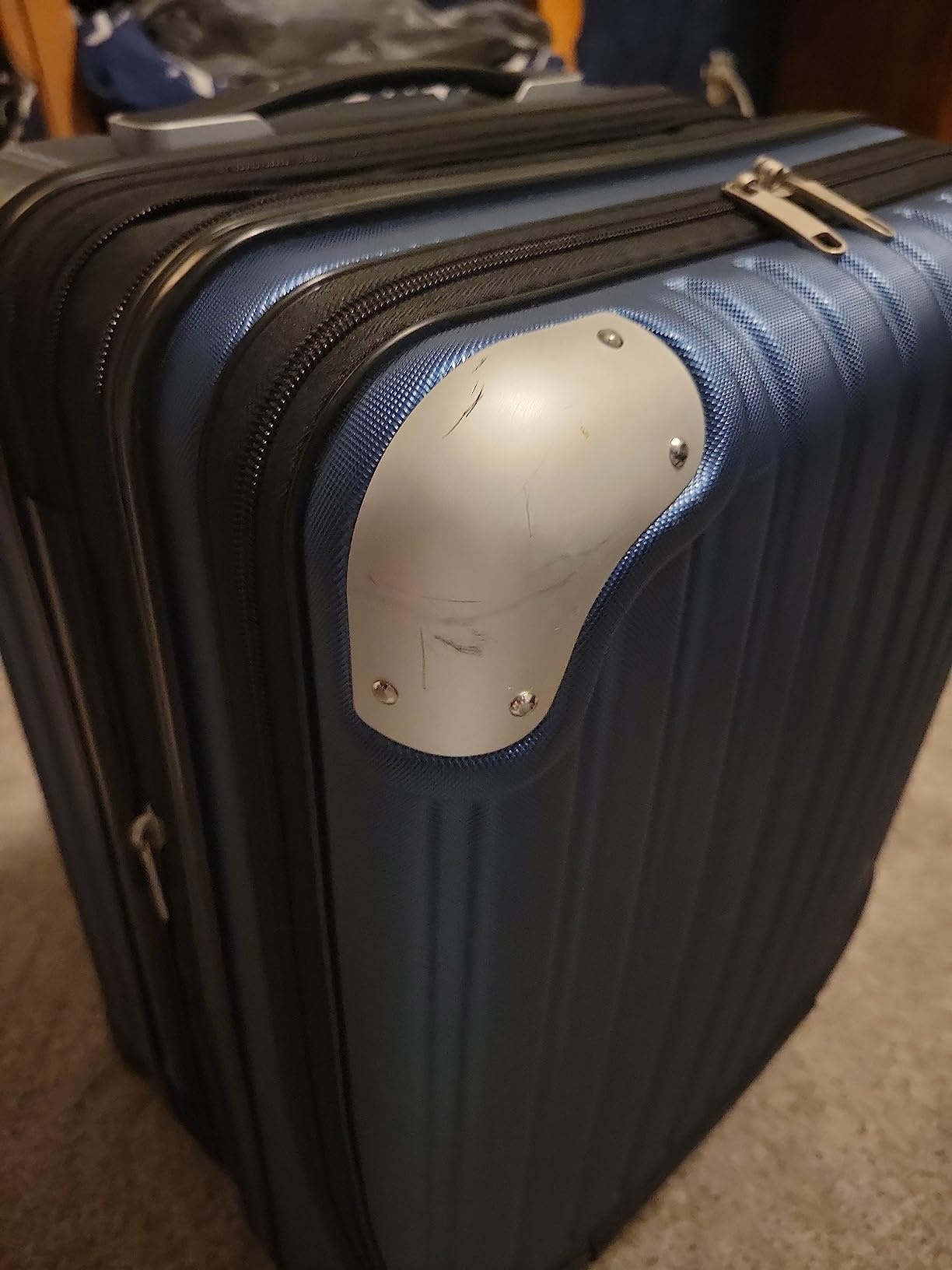LEVEL8 Grace Carry on Luggage Airline Approved, 20 Inch Expandable Hard Sided Luggages with Spinner Wheels, Harshell Small Rolling Suitcase for Women Men with Tsa Lock, Blue customer photo 1