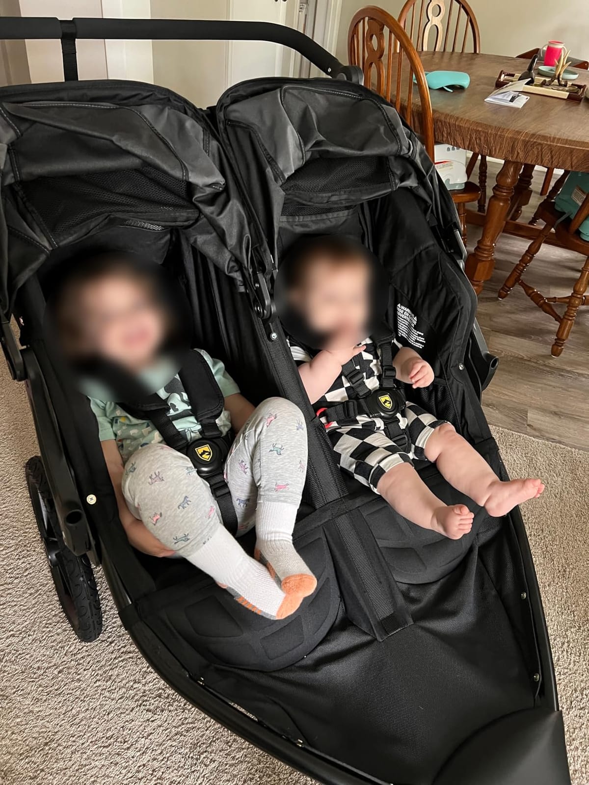 BOB Gear Revolution Flex 3.0 Duallie Jogging Stroller - Graphite Black | Versatile Double Jogger Stroller; All Terrain Stroller With Advanced Suspension & Air-Filled Tires; Car Seat Compatible customer photo 2