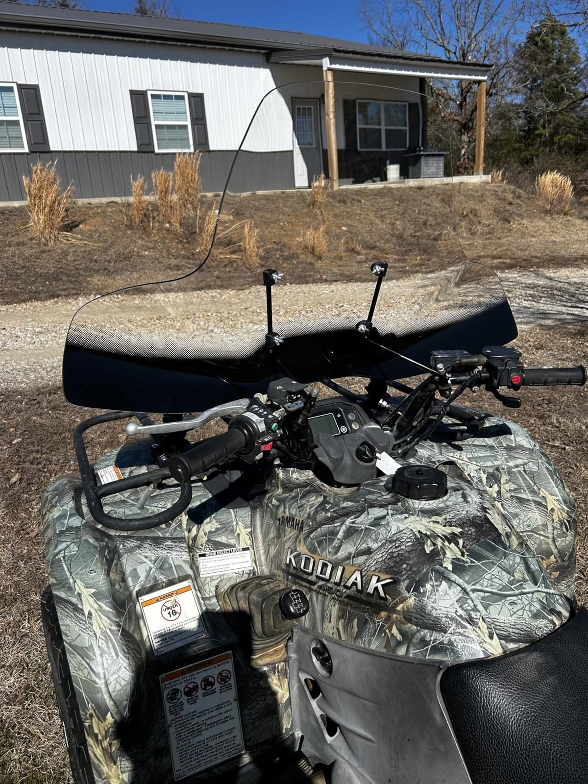 SLMOTO Universal Motorcycle Windshield Large ATV Windscreen Fit for Polaris customer photo 1