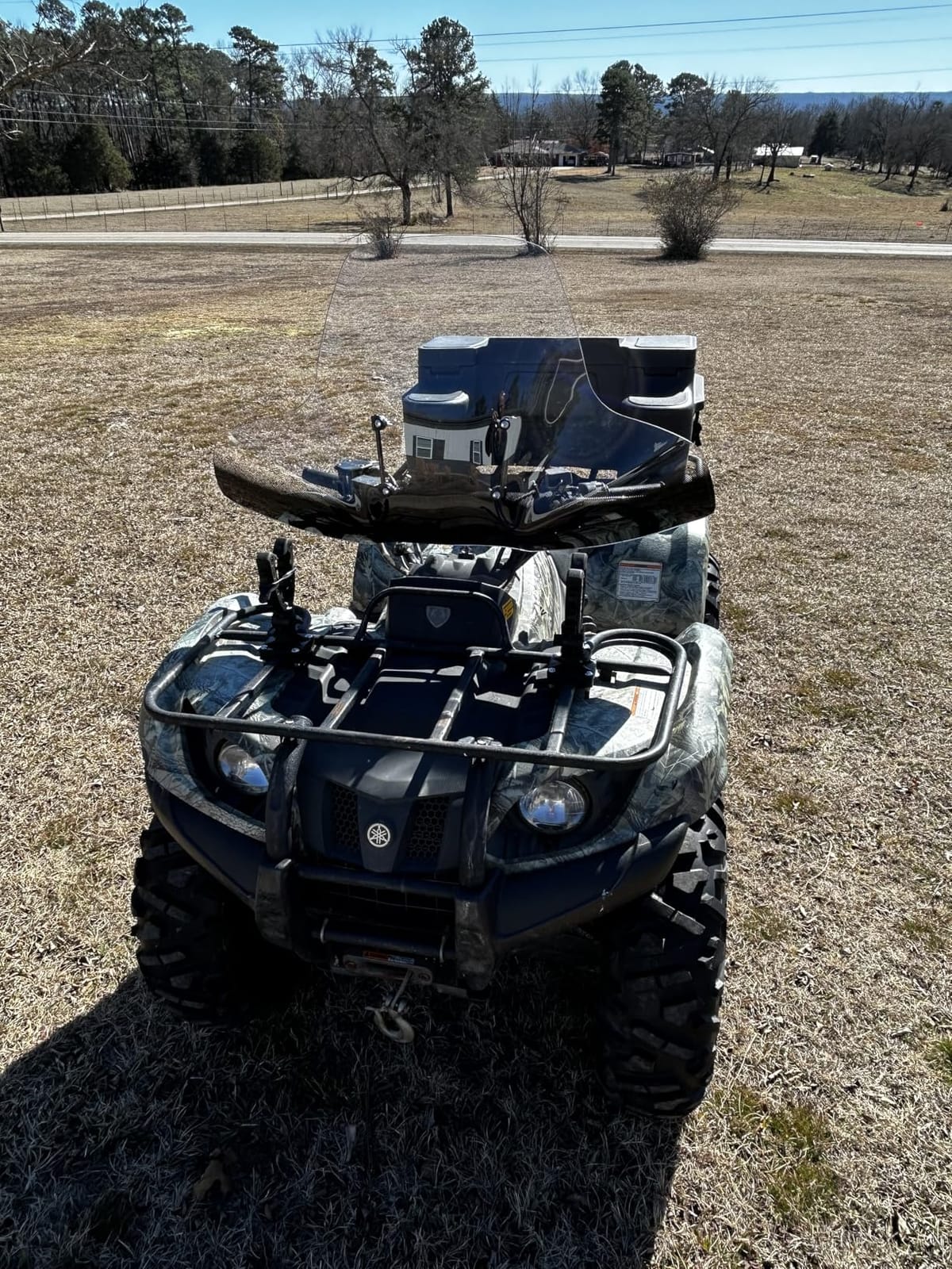 SLMOTO Universal Motorcycle Windshield Large ATV Windscreen Fit for Polaris customer photo 2