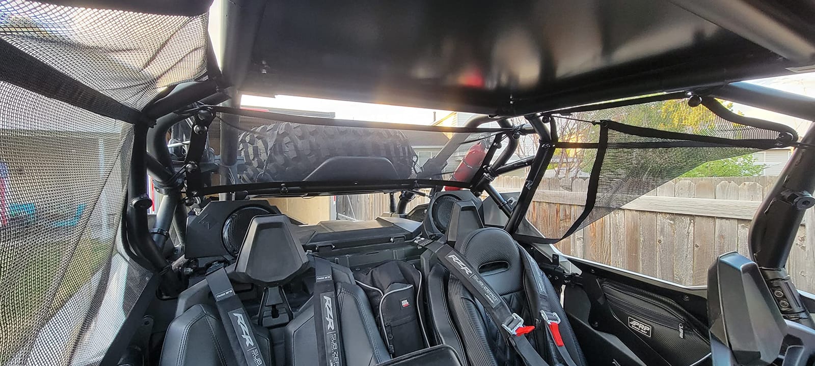 KEMIMOTO Rear Window Net Sunshade Compatible with 2020+ Polaris RZR PRO XP/Pro R/Turbo R, Soft Mesh Windshield Shield Airflow Mesh Shield Reduces Direct Sunlight Anti-Debris Soft Windshield customer photo 2