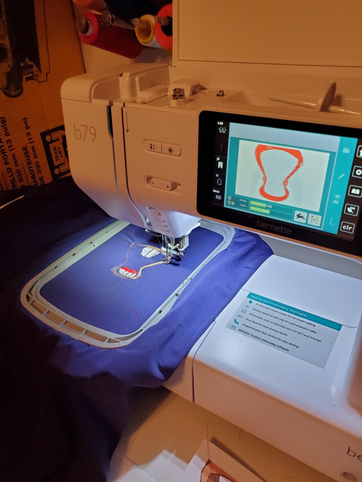 Bernette B79 Computerized Sewing & Embroidery Machine customer photo 2
