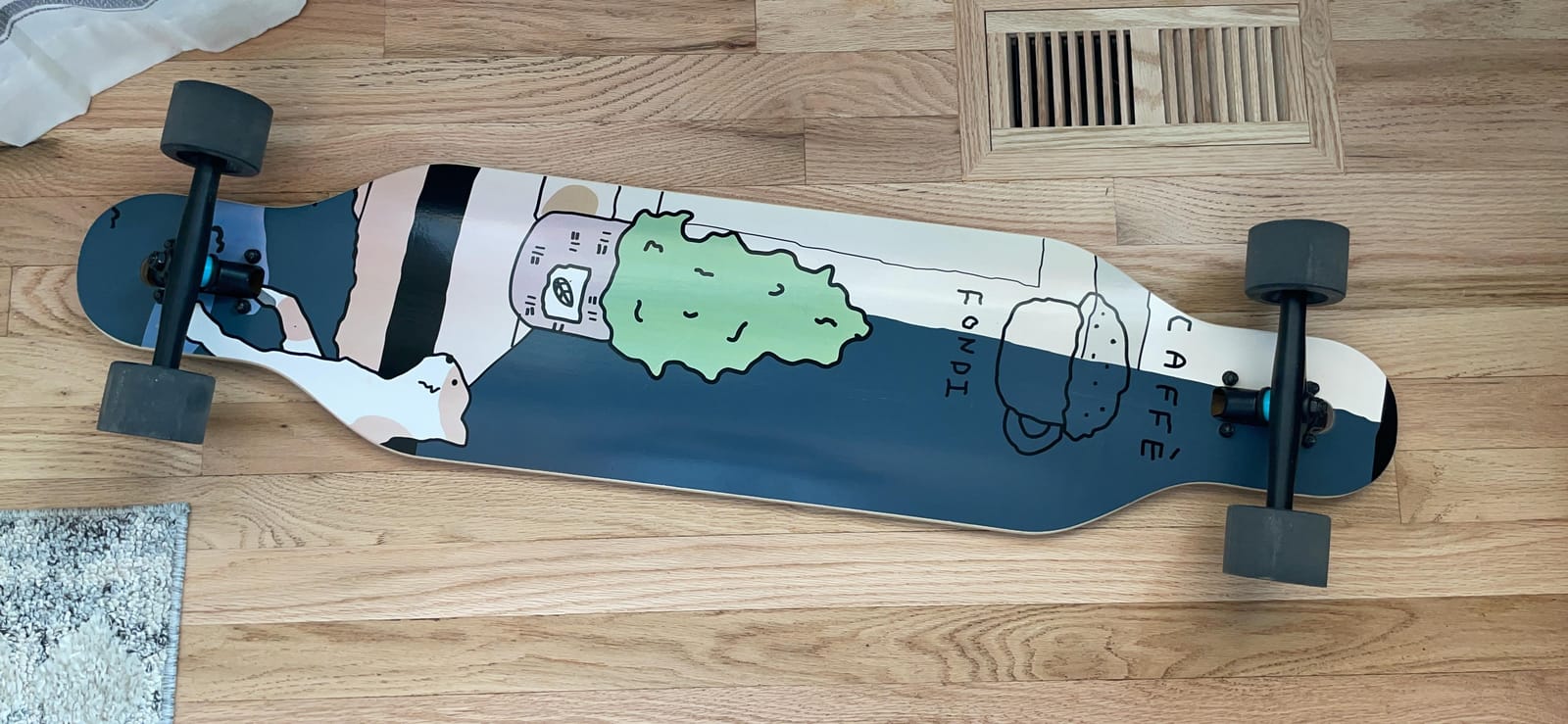 Junli 41 Inch Freeride Skateboard Longboard - Complete Skateboard Cruiser for Cruising, Carving, Free-Style and Downhill customer photo 1