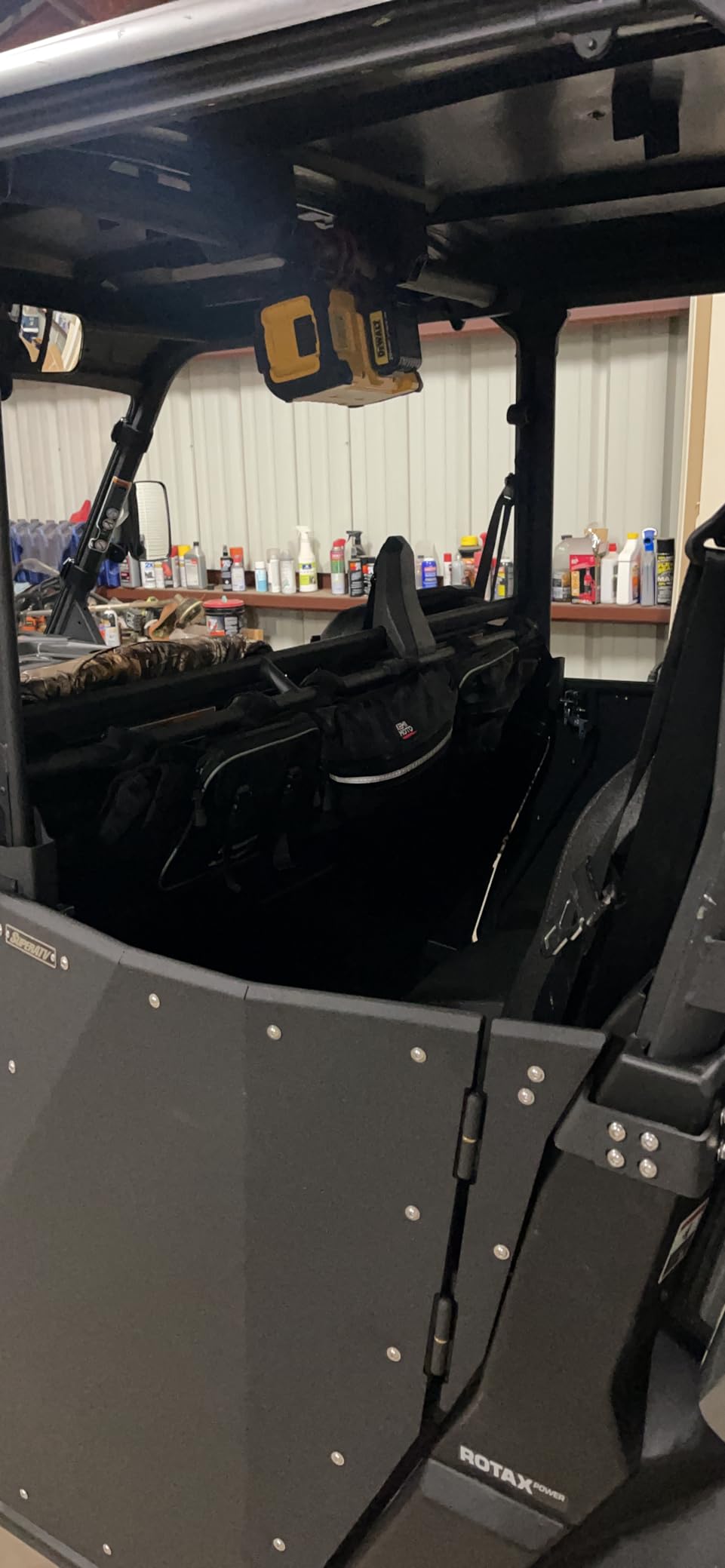 KEMIMOTO Universal UTV Roll Cage Organizer, Upgrade Zipper Rear Storage Bag Gear Bags with Reflective Strip Compatible with Ranger RZR Pioneer Talon Most UTVs Tools Storage Solution customer photo 1