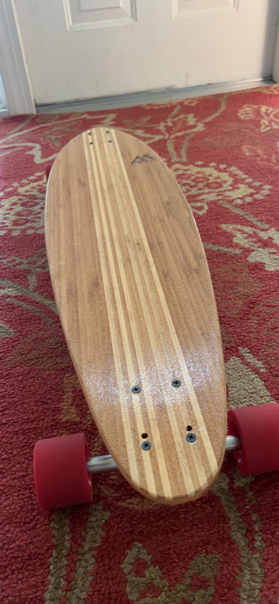 Magneto Pintail Longboard Cruiser - 8-Ply Maple Deck for Skateboarding - 70mm Wheels for All-Terrain Longboard - Includes Skate Tool - 36 in x 9.5 in, Brown, Hana Short Pintail customer photo 2