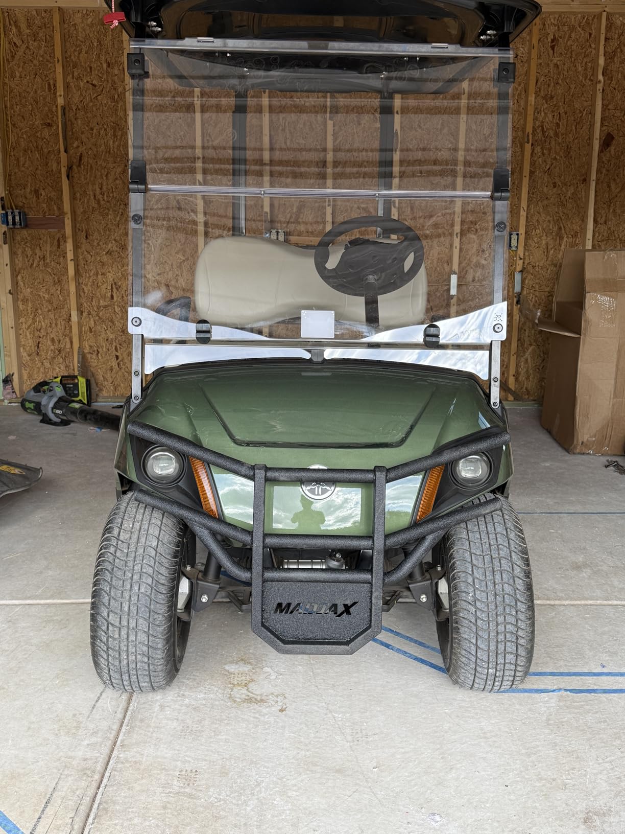 MADJAX Brush Guard Compatible with Yamaha Drive2 Golf Carts | Compatible with 2017-Up Models (Black) customer photo 2