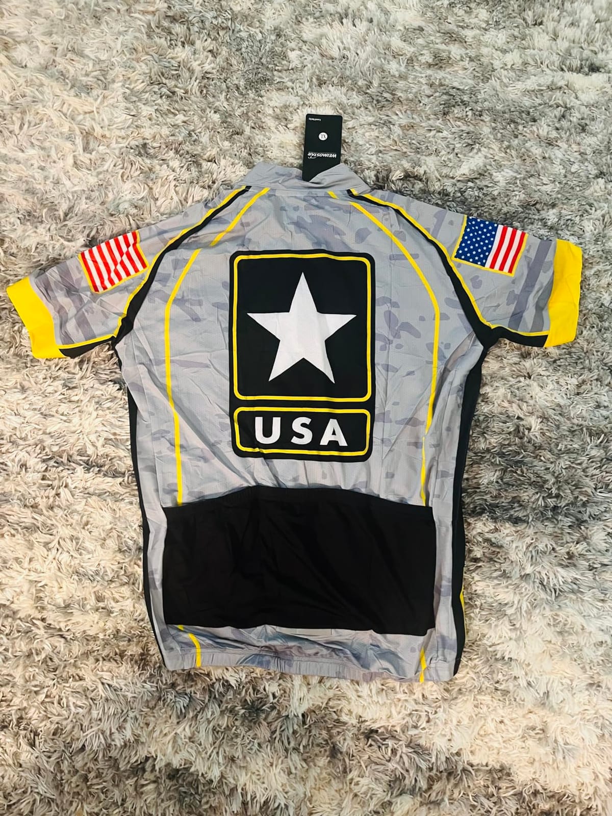 New Pro Full Zipper Men's Cycling Jersey Short Sleeve Riding Shirt USA customer photo 2