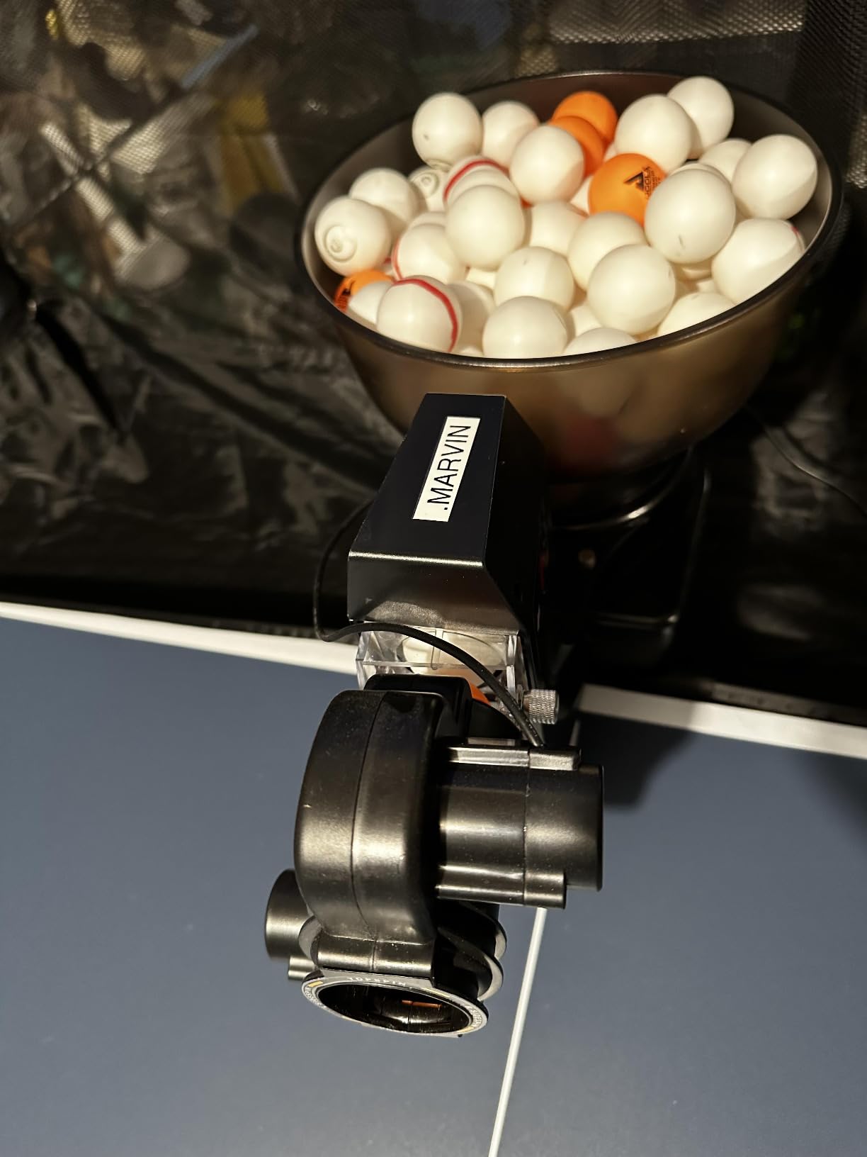 Suz S102 Table Tennis Robot Wireless Remote Trainer customer photo 1