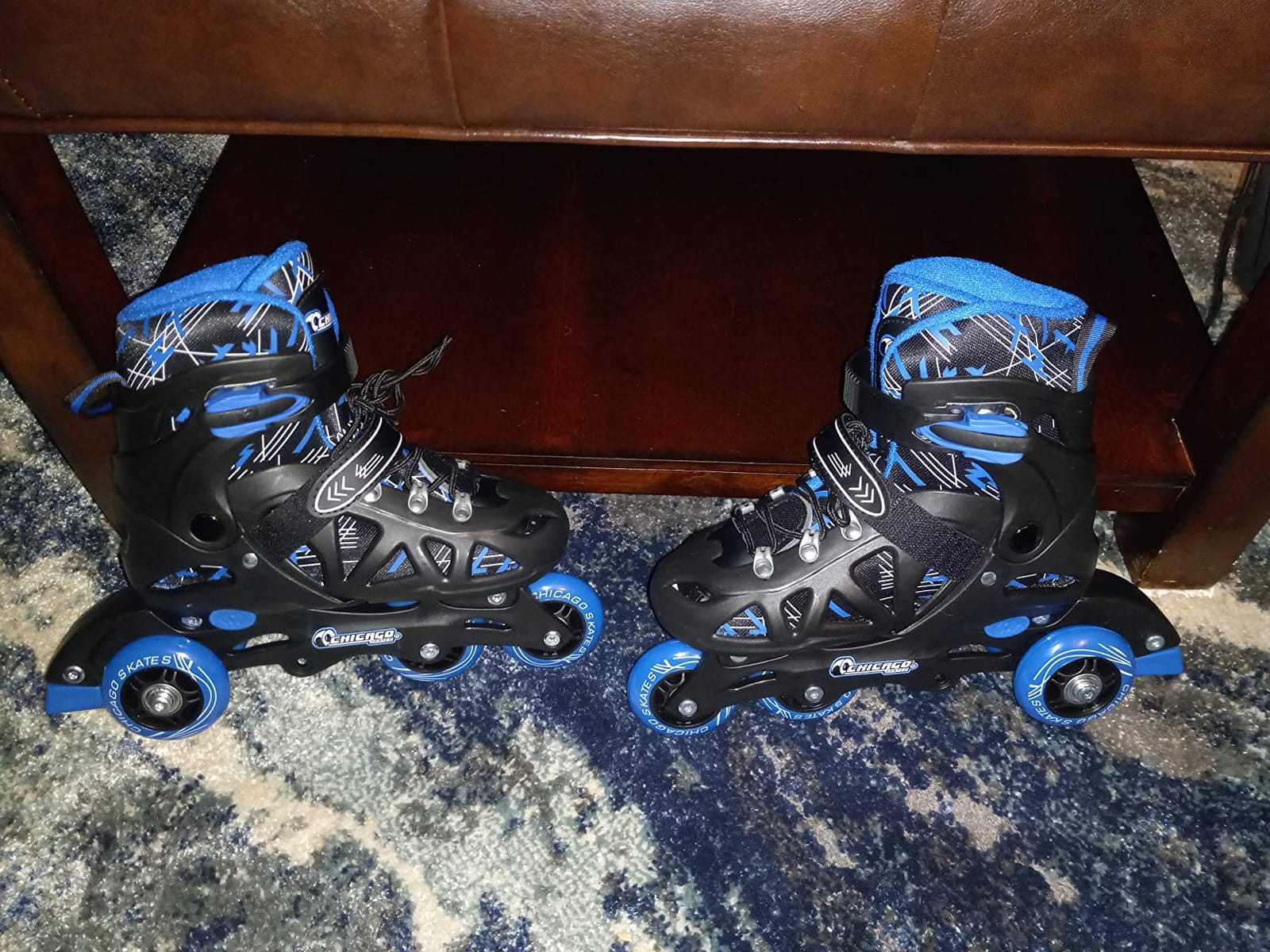 Chicago Inline Training Roller Skates with Protective Gear for Kids - Durable, Top Performance Roller Blades, Wrist Guards, Kneepads & Backpack, Padded High-Top Boots, 64mm Wheels, Indoor/Outdoor Use customer photo 2