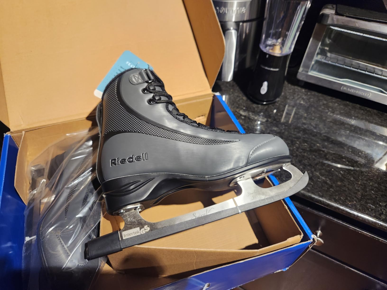 Riedell Soar Recreational Ice Skates for Men and Women | Plush Padded Lining, PVC Soles, Smooth Stainless Steel Blades, 3M Thinsulate Insulation, Light Support customer photo 2