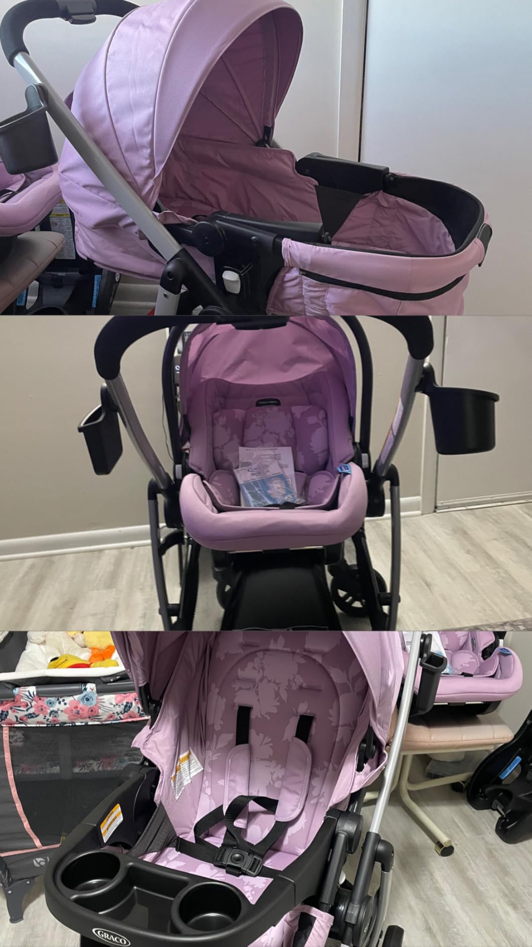 Graco Modes Pramette Stroller, 3-in-1 Baby Stroller, 3 Modes: Infant Car Seat Carrier (Car Seat Not Included), Infant Pramette to Toddler Stroller with Reversible Seat and One-Hand Fold, Redmond customer photo 2