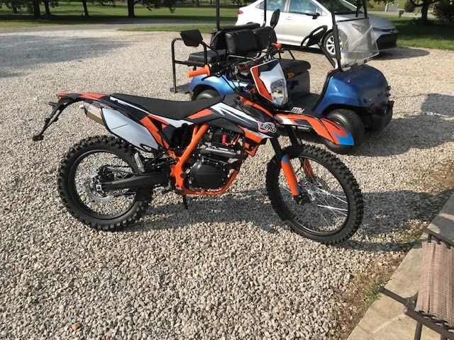 X-PRO Titan DLX 250cc Gas Dirt Bike Pit Bike Adult Bike, Big 21