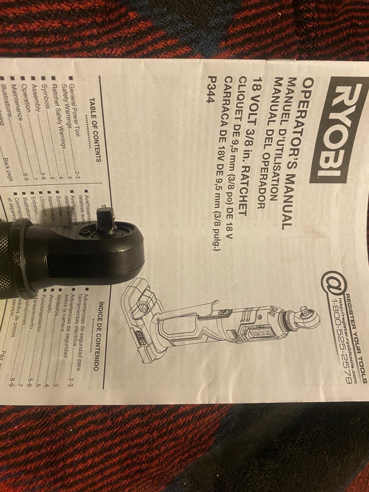 ONEAND 18V Cordless 3/8 in. 4-Position Ratchet Tool ONLY customer photo 1