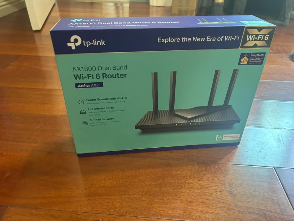 TP-Link AX1800 WiFi 6 Router (Archer AX21 V5) | Dual Band Wireless Internet, Gigabit, Easy Mesh, Works with Alexa - A Certified for Humans Device customer photo 1