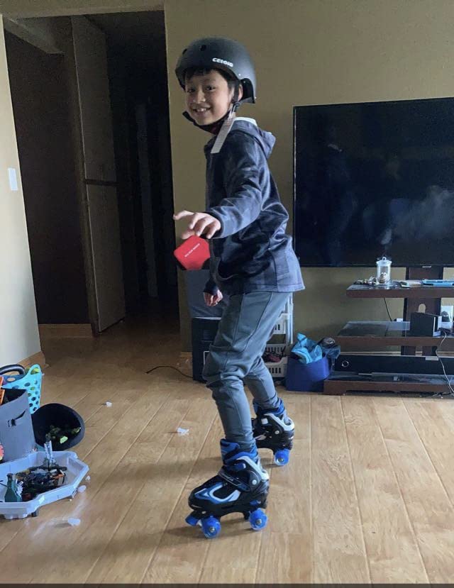 Nattork Kids Roller Skates for Boys Girls Kids, 4 Sizes Adjustable Quad Skates with All Light up Wheels - Birthday Gift for Indoor Outdoor Sports customer photo 1