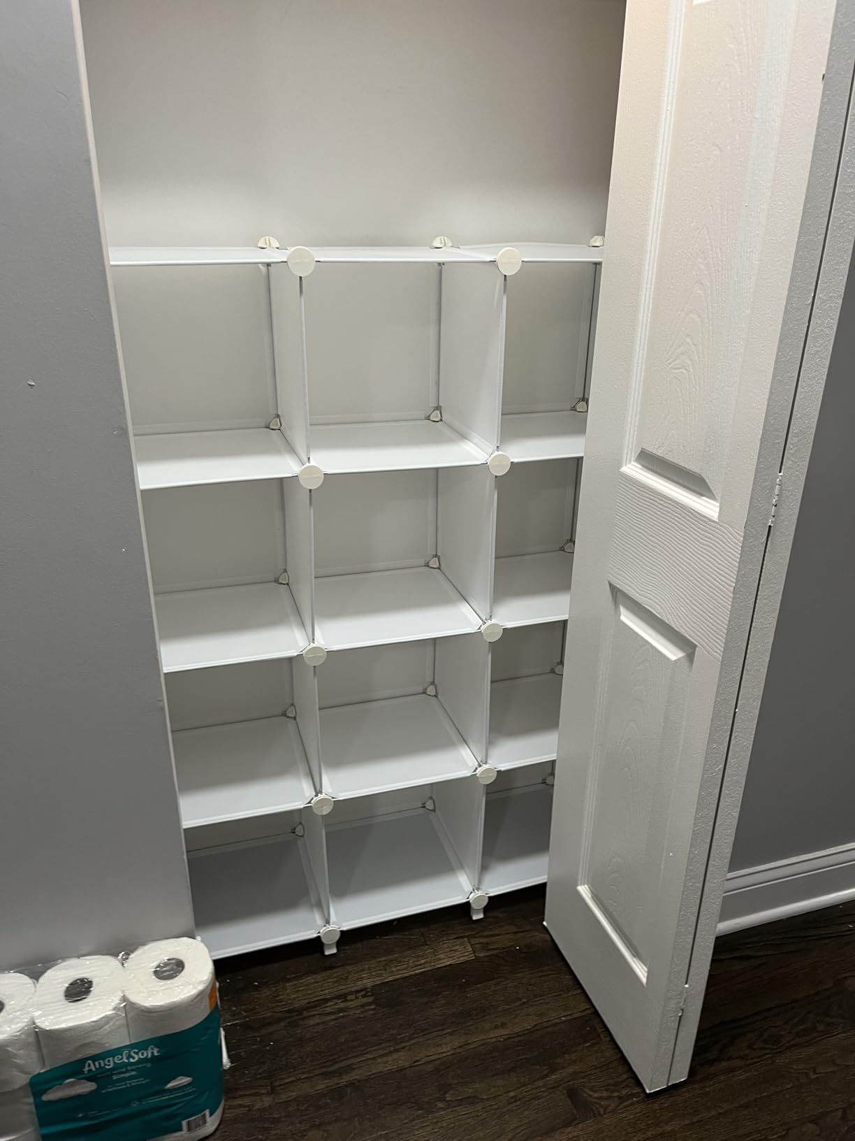 HOMIDEC Closet Organizers and Storage, 12 Cube Storage Organizer, Black | Portable Closet Organization Clothes Shelves Clothing Storage for Kids, Closet, Bedroom, Bathroom, Office customer photo 2