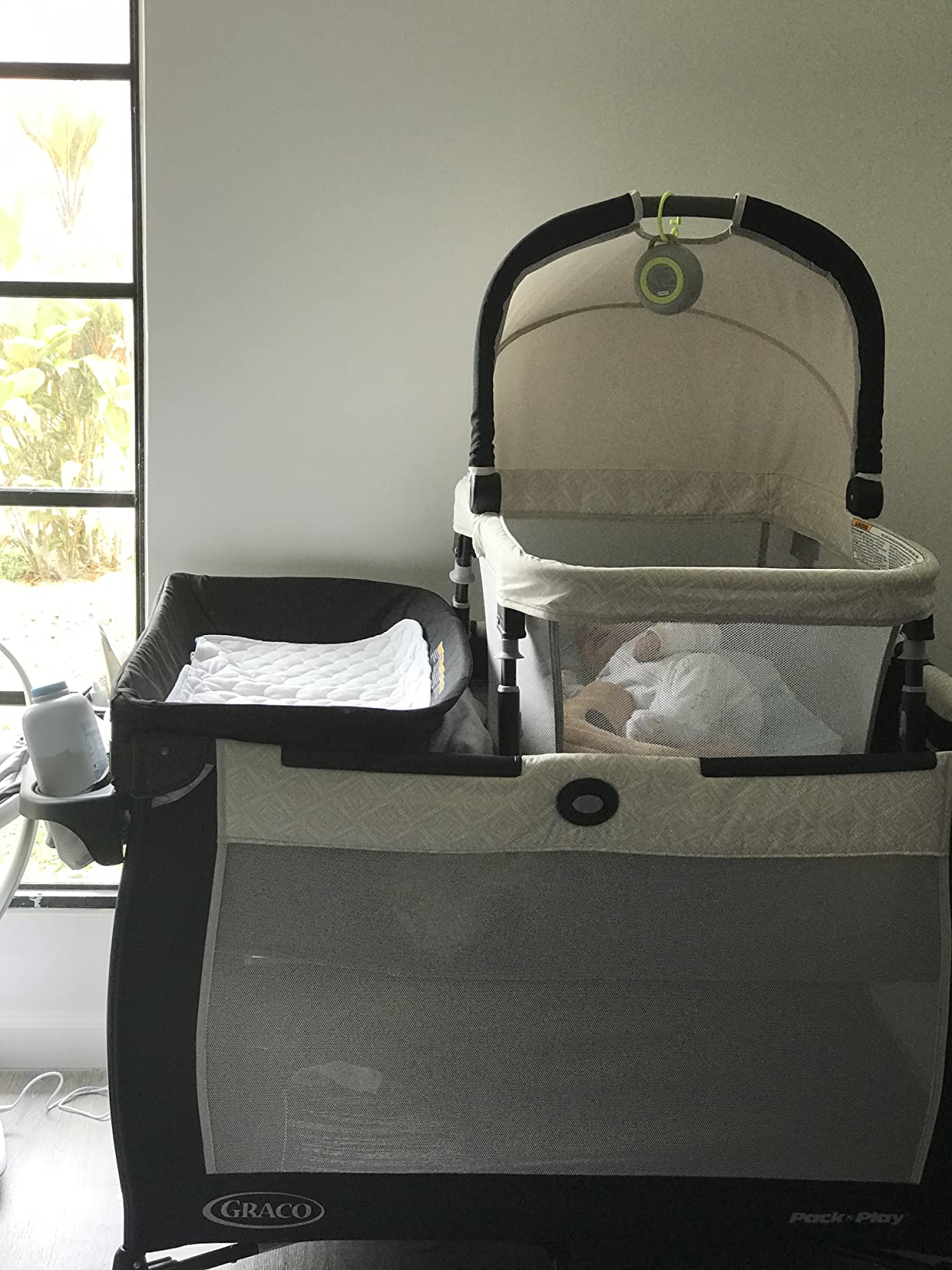 Graco Pack 'n Play Close2Baby Bassinet Playard Features Portable Bassinet Diaper Changer and More, Derby customer photo 1