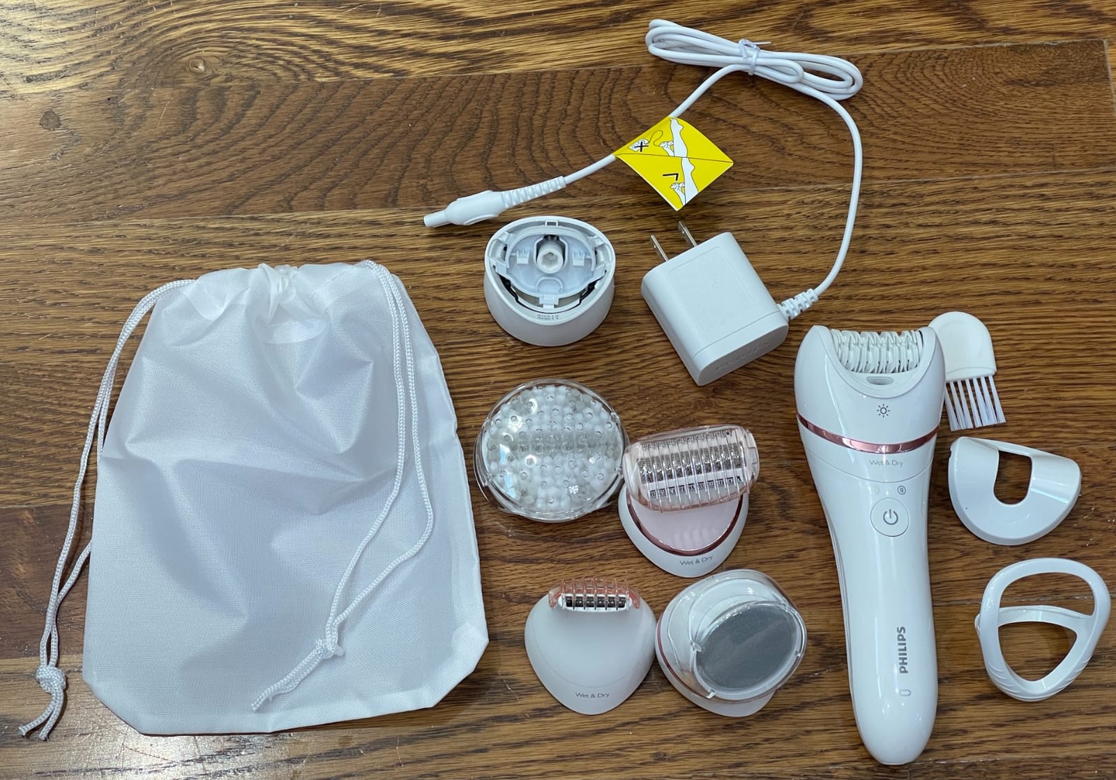 Philips Epilator Series 8000 5 in 1 Shaver for Women, Trimmer, Pedicure and Body Exfoliator with 9 Accessories, BRE740/14 customer photo 2