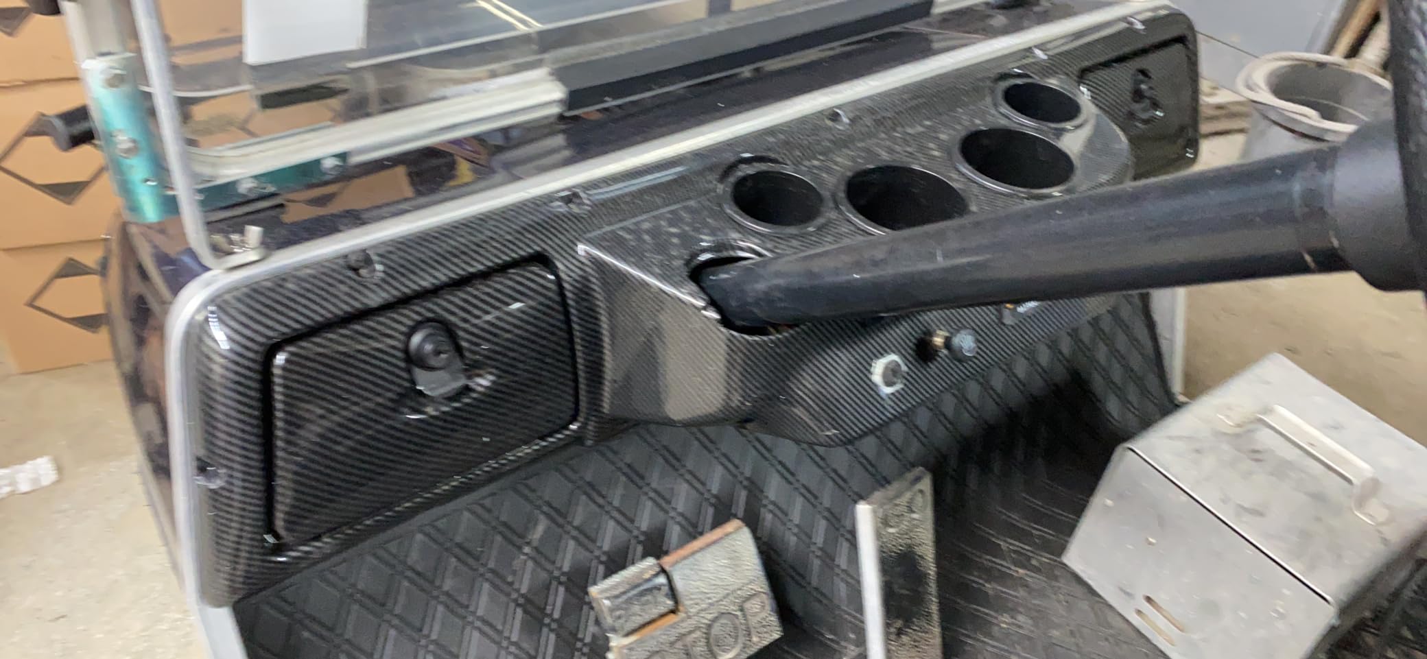 ECOTRIC Dashboard Cover Compatible with 1982-Up Club Car DS Golf Cart - Dash Board Cover Assembly customer photo 2