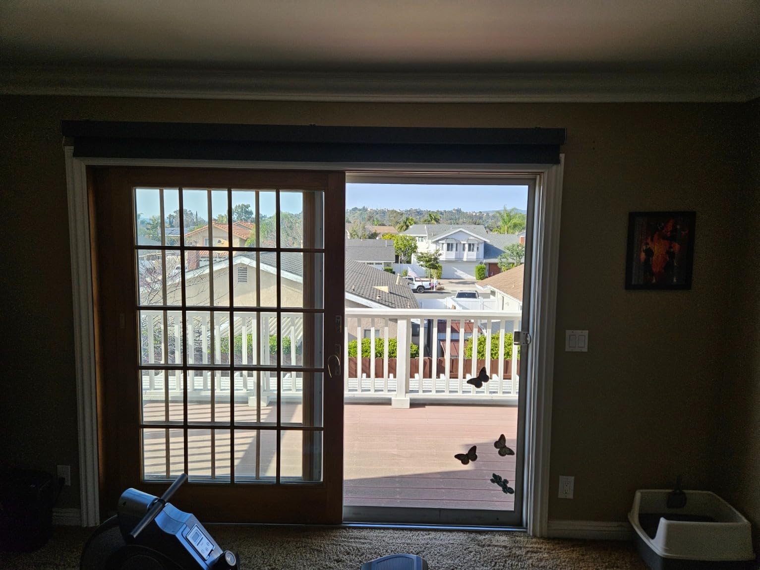 Graywind Motorized Blackout Roller Shade Work with Alexa Google customer photo 2