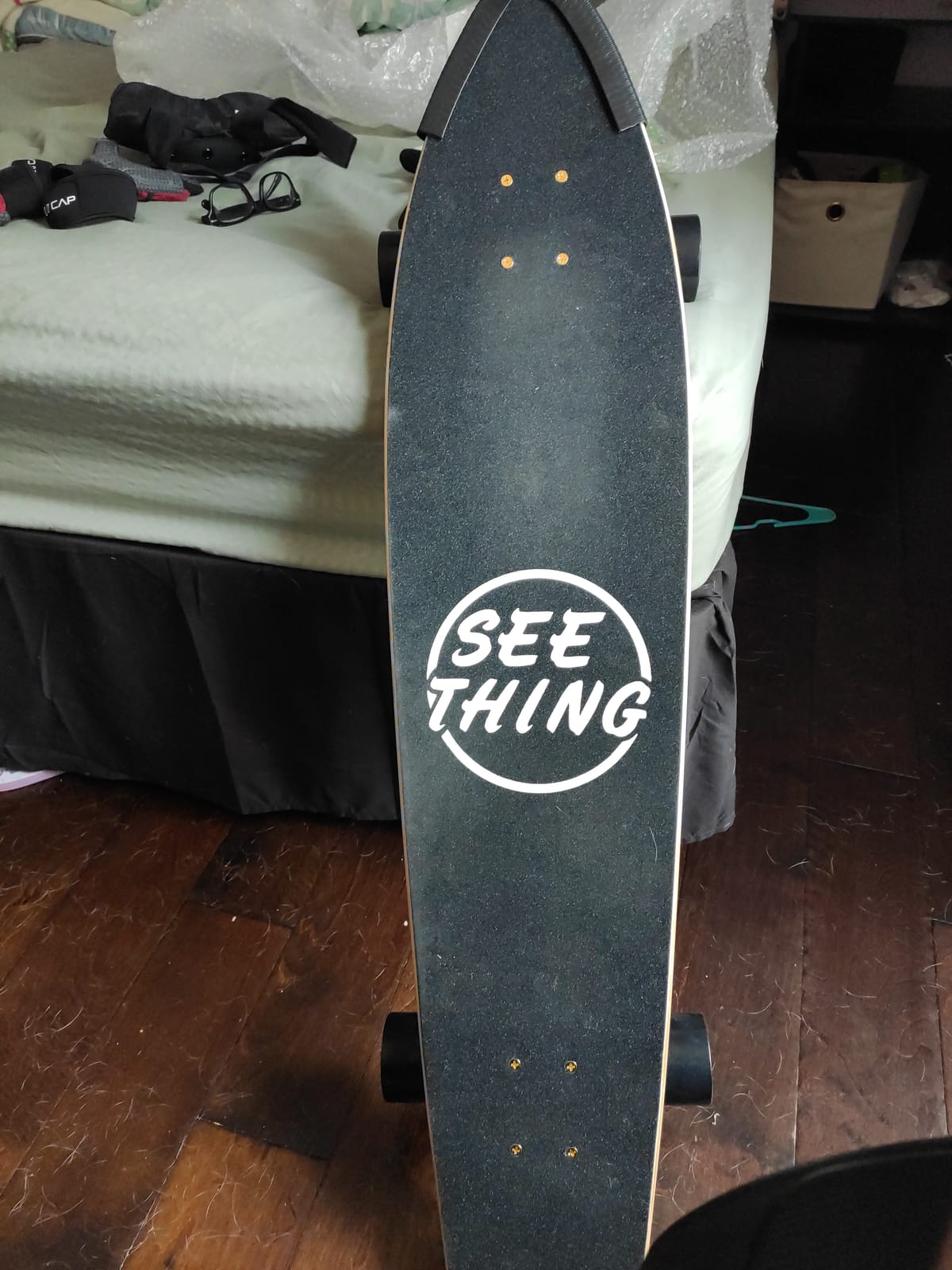 seething 42 Inch Longboard Skateboard Complete Cruiser Pintail,The Original Artisan Maple Skateboard Cruiser Pintail for Cruising, Carving, Free-Style and Downhill customer photo 2
