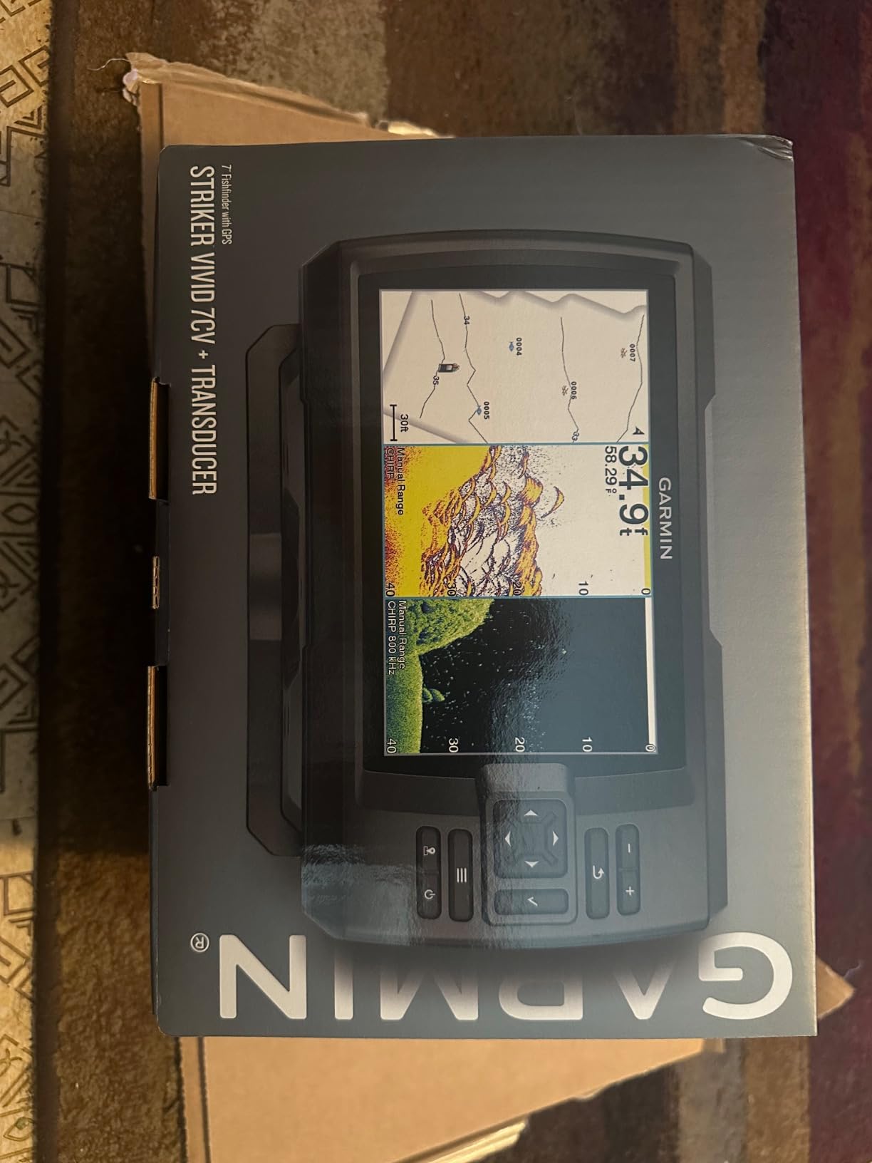 Garmin Striker Vivid 7cv with GT20-TM Transducer - 7-inch Color Fishfinder with Vivid Scanning Sonar Color Palettes customer photo 1