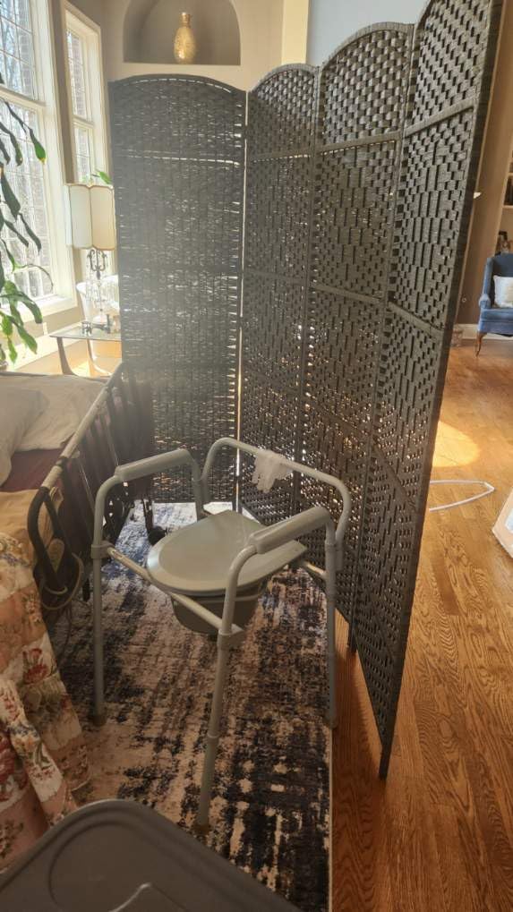 JOSTYLE Rattan Room Divider, 6-Panel Folding Privacy Screen 6ft. Extra Wide customer photo 2