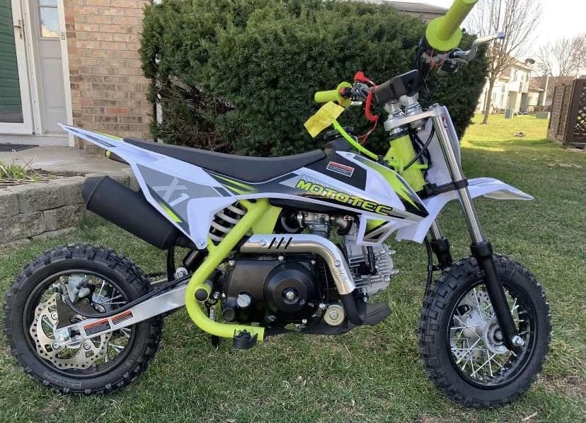 MotoTec X1 110cc 4-Stroke Gas Dirt Bike Green customer photo 2