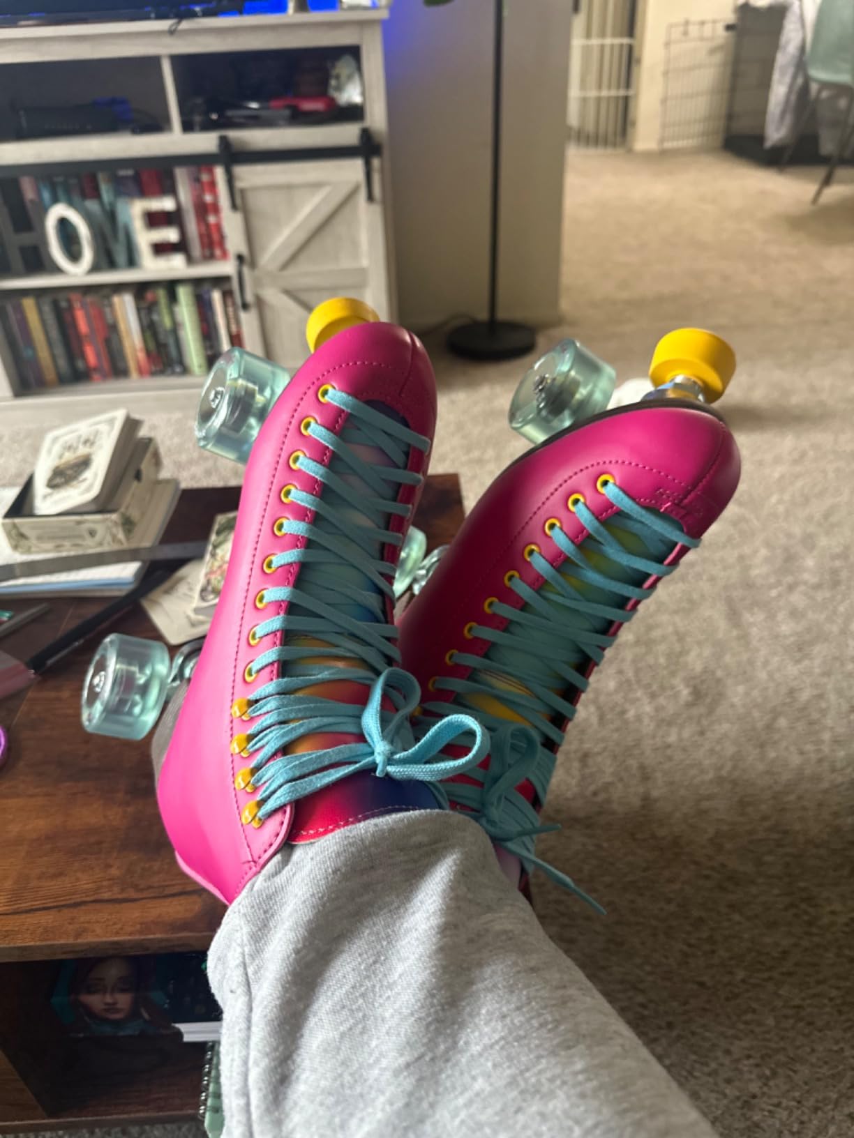 Riedell Women's Orbit Roller Skate Outdoor Quad High-Top | Adult Quad Skates, 57mm Outdoor Wheels, ABEC-5 Bearings, Aluminum Plate, High-Top Vinyl Boot, Adjustable Toe Stopper customer photo 1