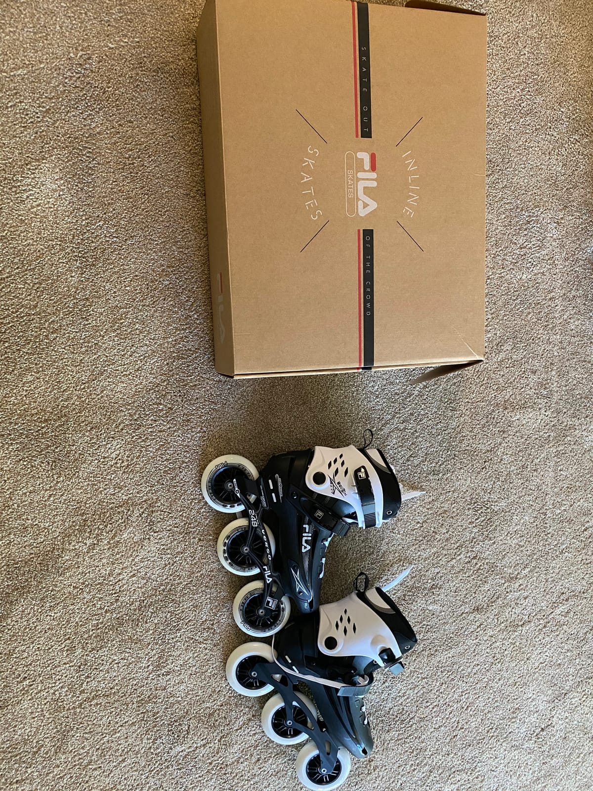Fila Houdini Pro 110mm Unisex Fitness Inline Skates, 3x110mm Wheels | Aluminum Frame - ABEC-9 Bearings - Shock-Absorbing Heel customer photo 2