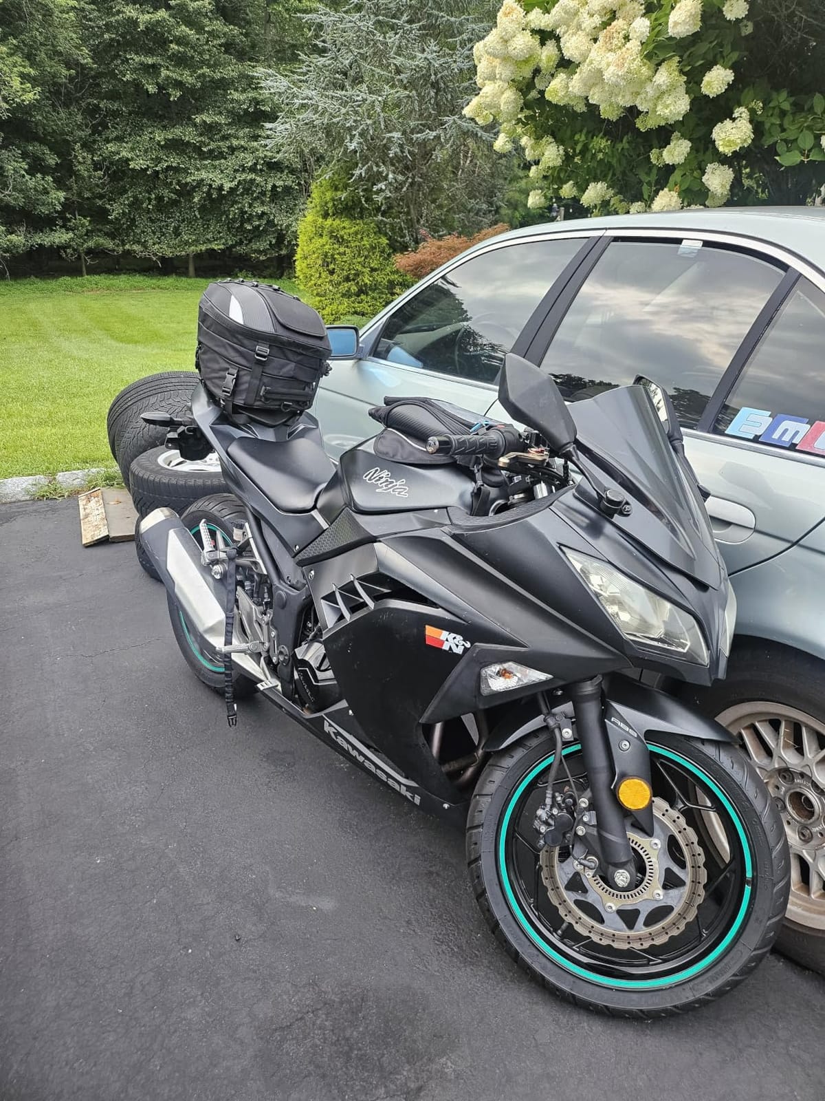 Motorcycle Tail Bag,Waterproof Seat Bag,Dual Use Backpack With Cargo Net customer photo 1