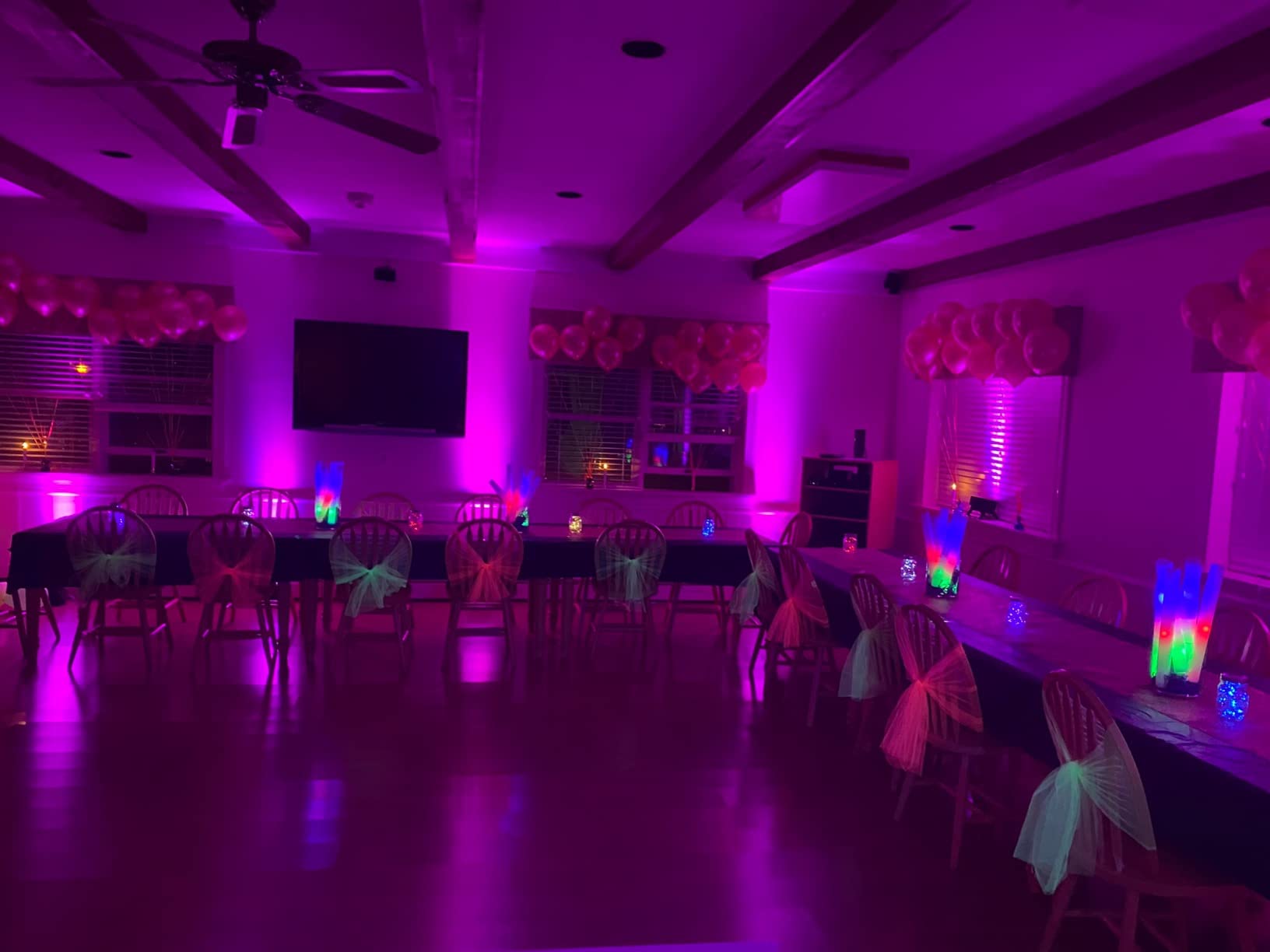 U'King LED Par Lights DJ Stage Light RGB 36 LED with Sound Activated Remote Control DJ Uplighting for Wedding Party Club Christmas Stage Lighting (8 Packs) customer photo 2