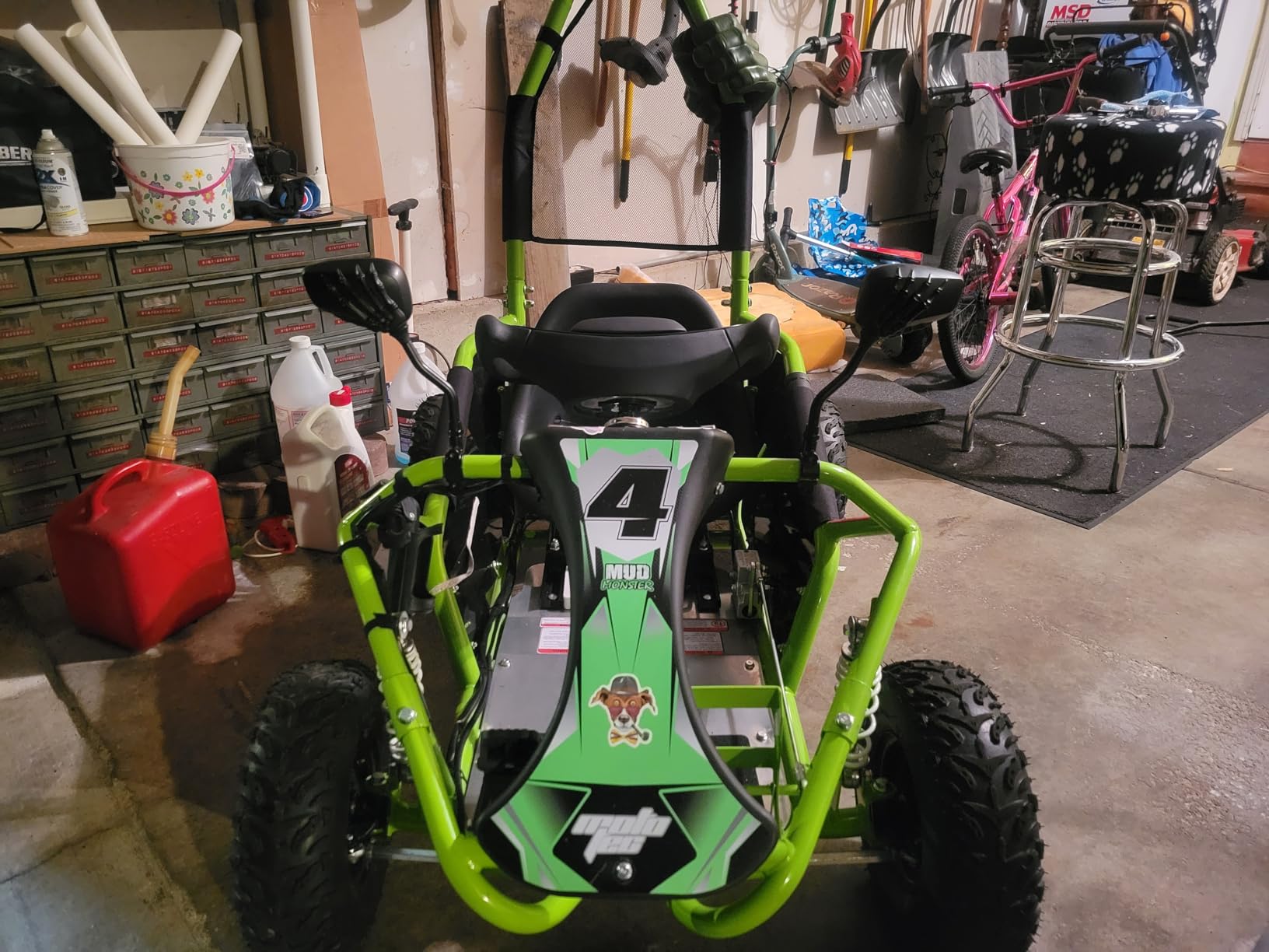 MotoTec Mud Monster Kids Electric 48v 1000w Go Kart Full Suspension customer photo 2