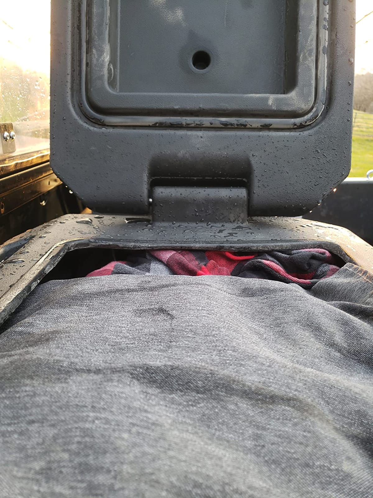 KEMIMOTO UTV Bed Storage Box, 45.3L/11.9GAL Large Capacity Cargo Box | Compatible with Polaris Ranger 1000, 900, 570, 700, Ranger XP 1000, XP 900 2013-2026, Solid Tool Box (Right/Passenger Side) customer photo 1