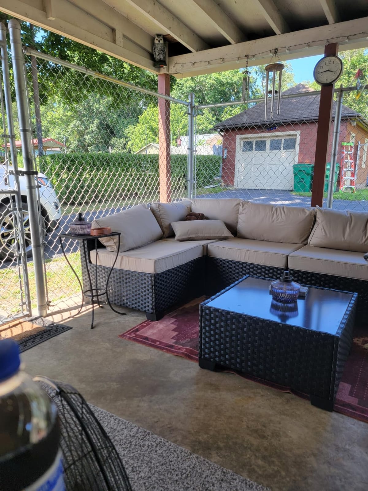 Rattaner Patio Sectional 6 Pieces All-Weather Wicker Patio Furniture Set Outdoor Sectional with Glass Table Non-Slip Cushions and Waterproof Cover, Khaki customer photo 2
