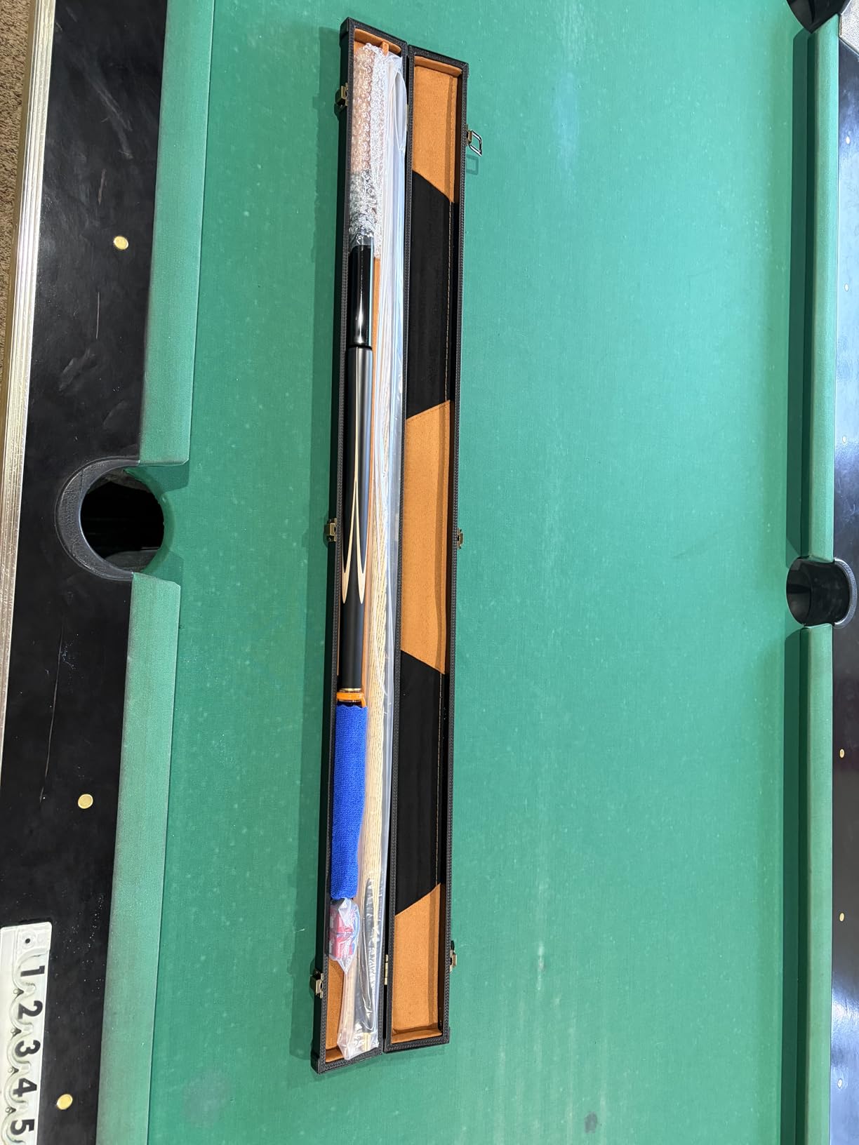 HIOD 57 Inch 19 Oz Pool Cue with 10mm Cue Tips English Handmade Snooker Cue Included Elegant Boxes, Extension Handles customer photo 1