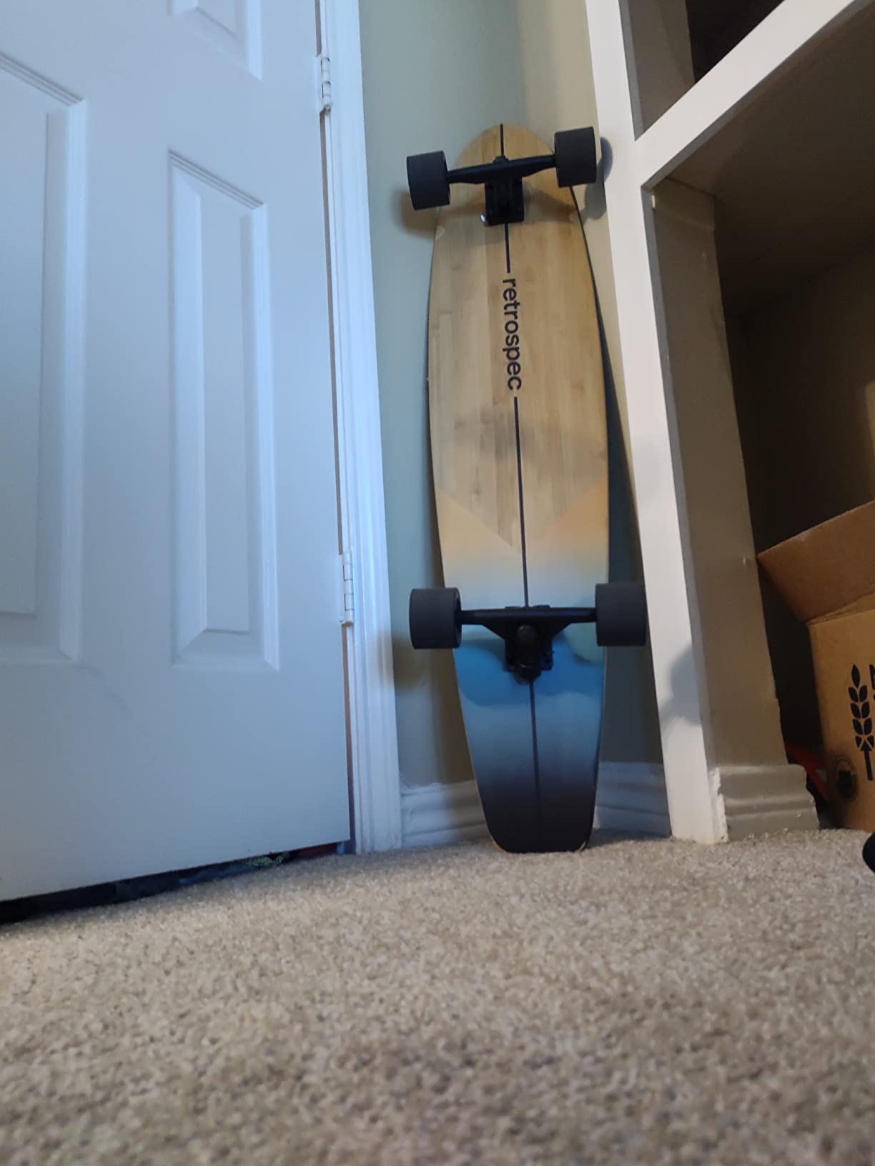 Retrospec Zed Pintail & Cruiser Longboard Adult Skateboard - 44in Bamboo & Canadian Maple Deck with ABEC-7 Bearings, 70mm PU Wheels for Commuting & Carving customer photo 1