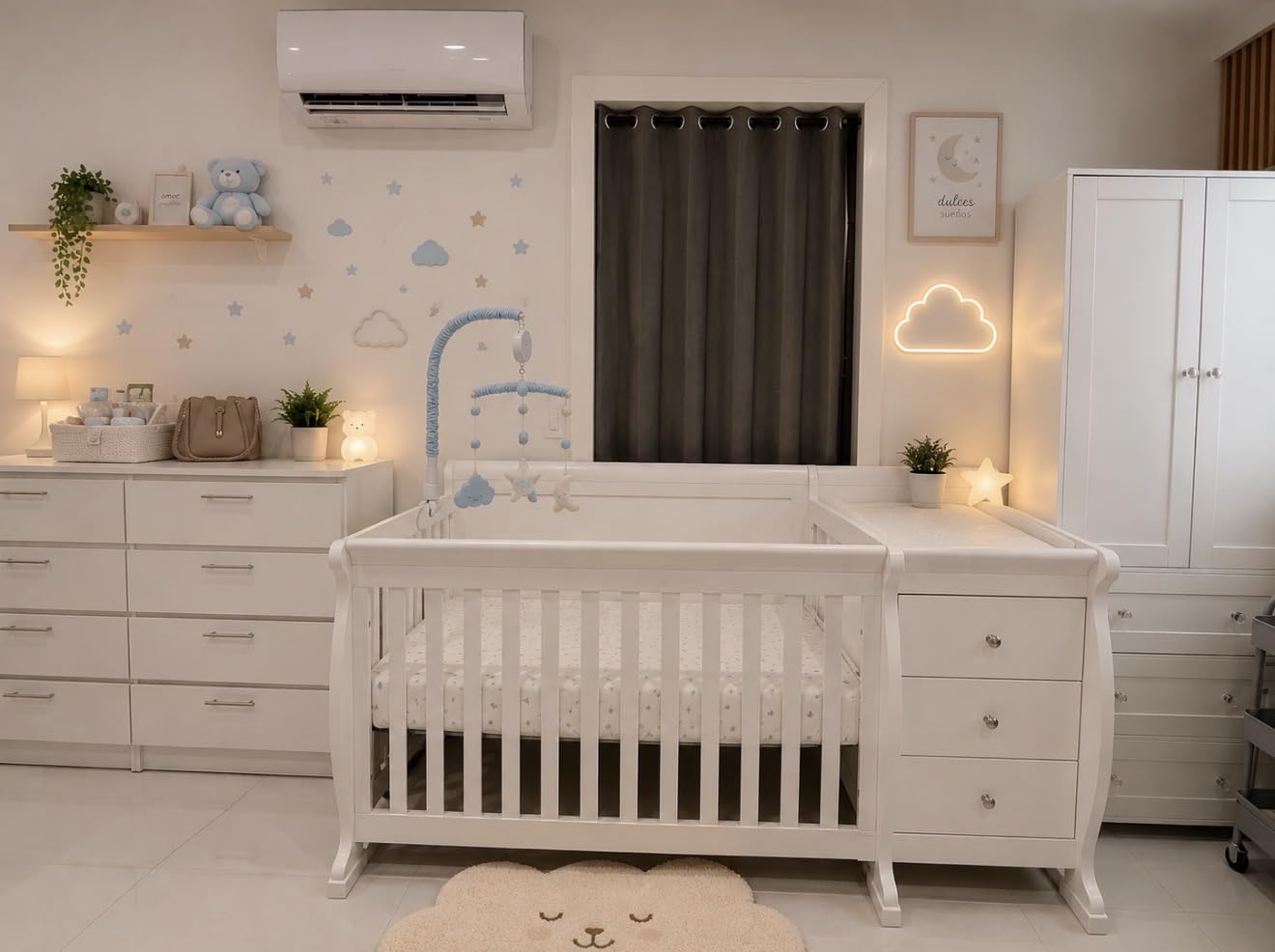 DaVinci Kalani 4-in-1 Convertible Crib and Changer Combo in White, GREENGUARD Gold Certified, Converts to Toddler Bed, Daybed & Full-Size Bed, 4 Adjustable Mattress Heights, Easy to Assemble customer photo 1