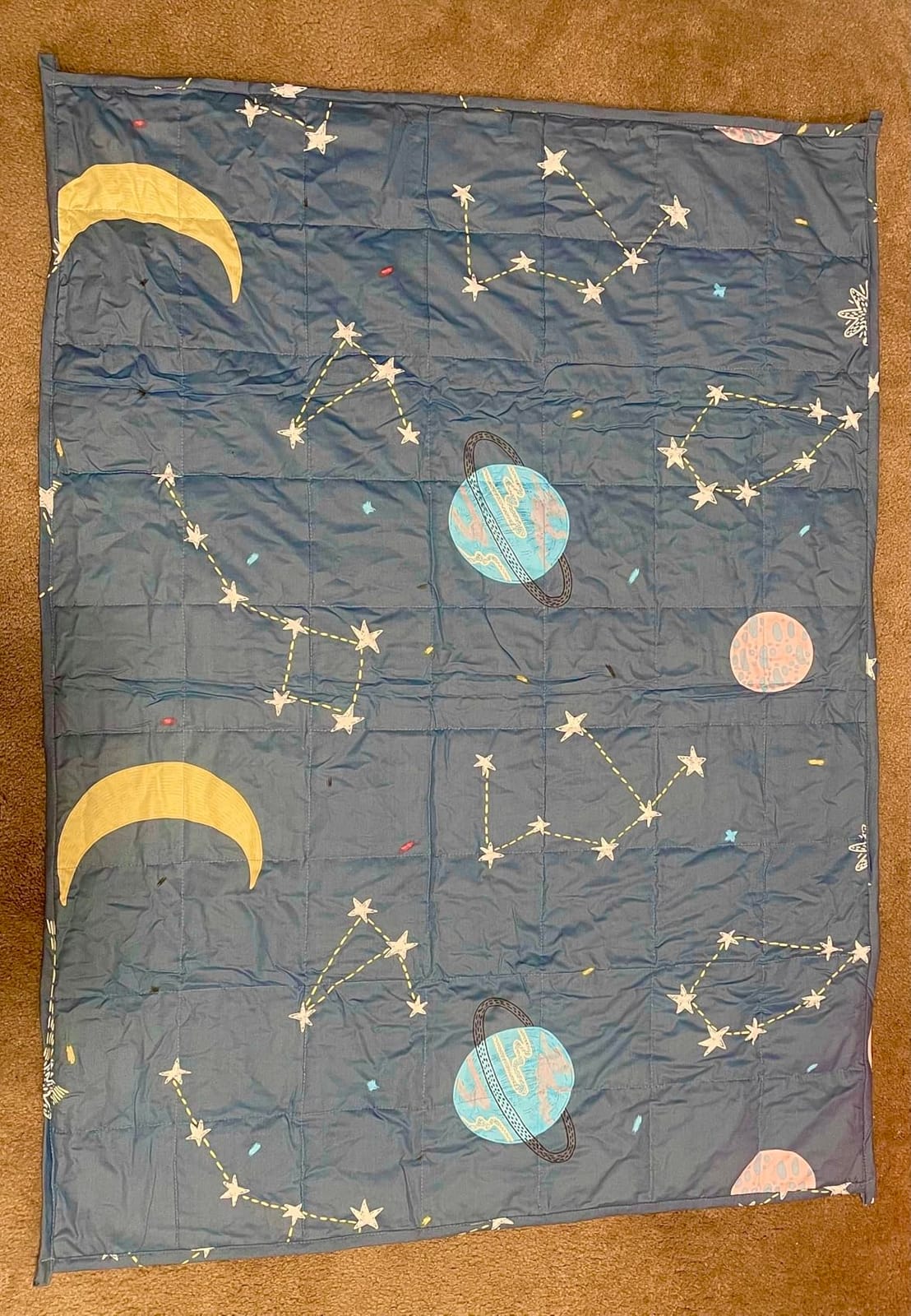 Mr. Sandman 5 lbs Weighted Blanket for Twin Size Bed, Perfect for 40-60lb Breathable Cotton Heavy Blanket with Premium Glass Beads - 36