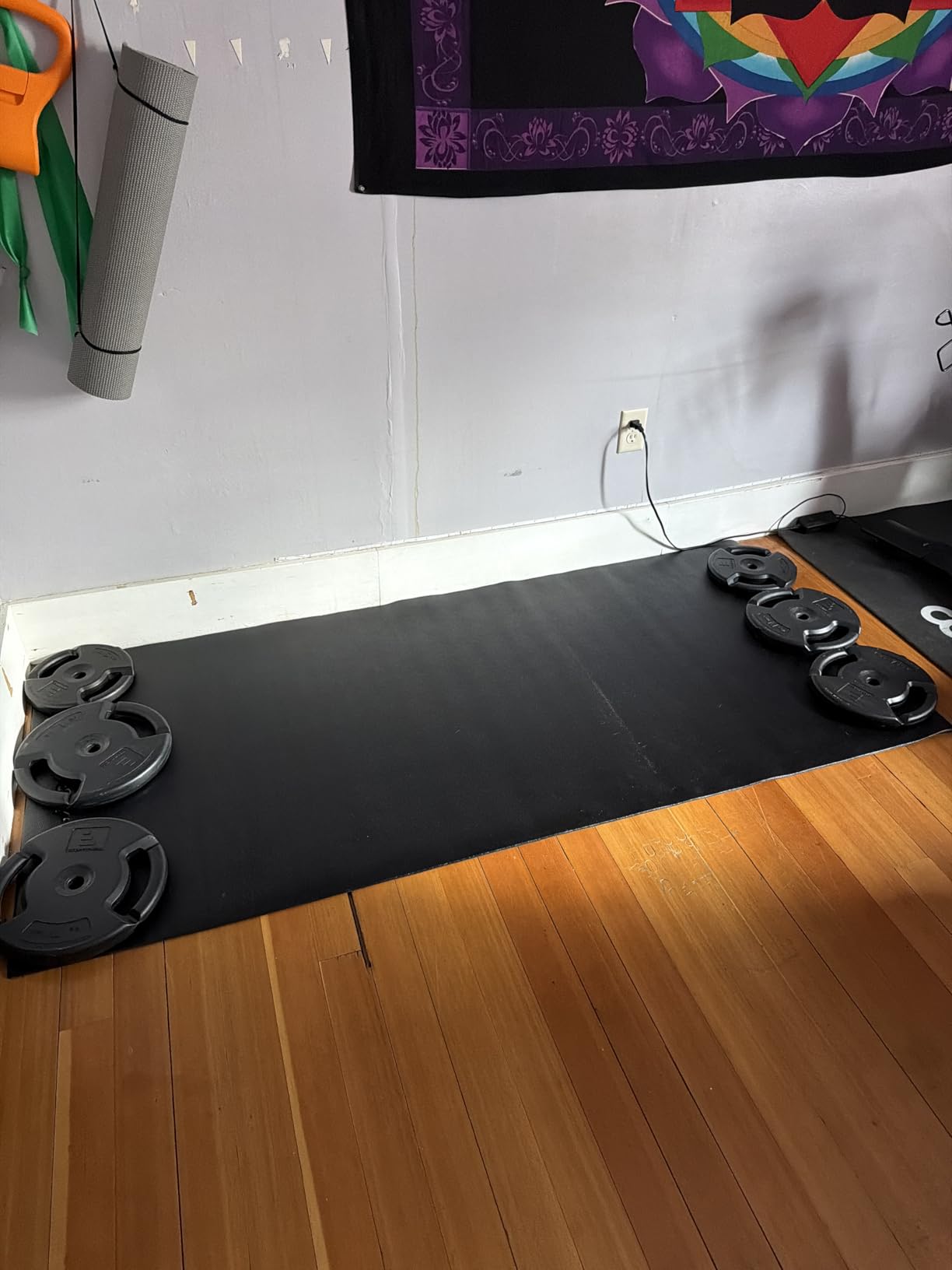 Marcy Fitness Equipment Mat and Floor Protector Compatible for Treadmills, Elliptical, Exercise Bikes, Stationary Cycles and Accessories customer photo 2
