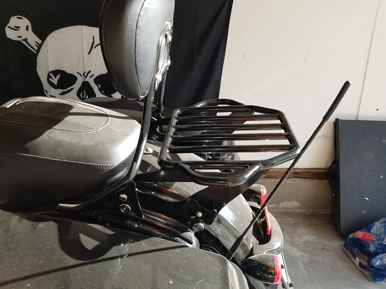 Benlari Gloss Black Detachable Luggage Rack 2-Up Mounting Rack Compatible for Harley Touring Road King Street Electra Glide 2009-2024 2021 2020 2019 2018 2017 2016 2015 2014 2013 2012 2011 2023 customer photo 2