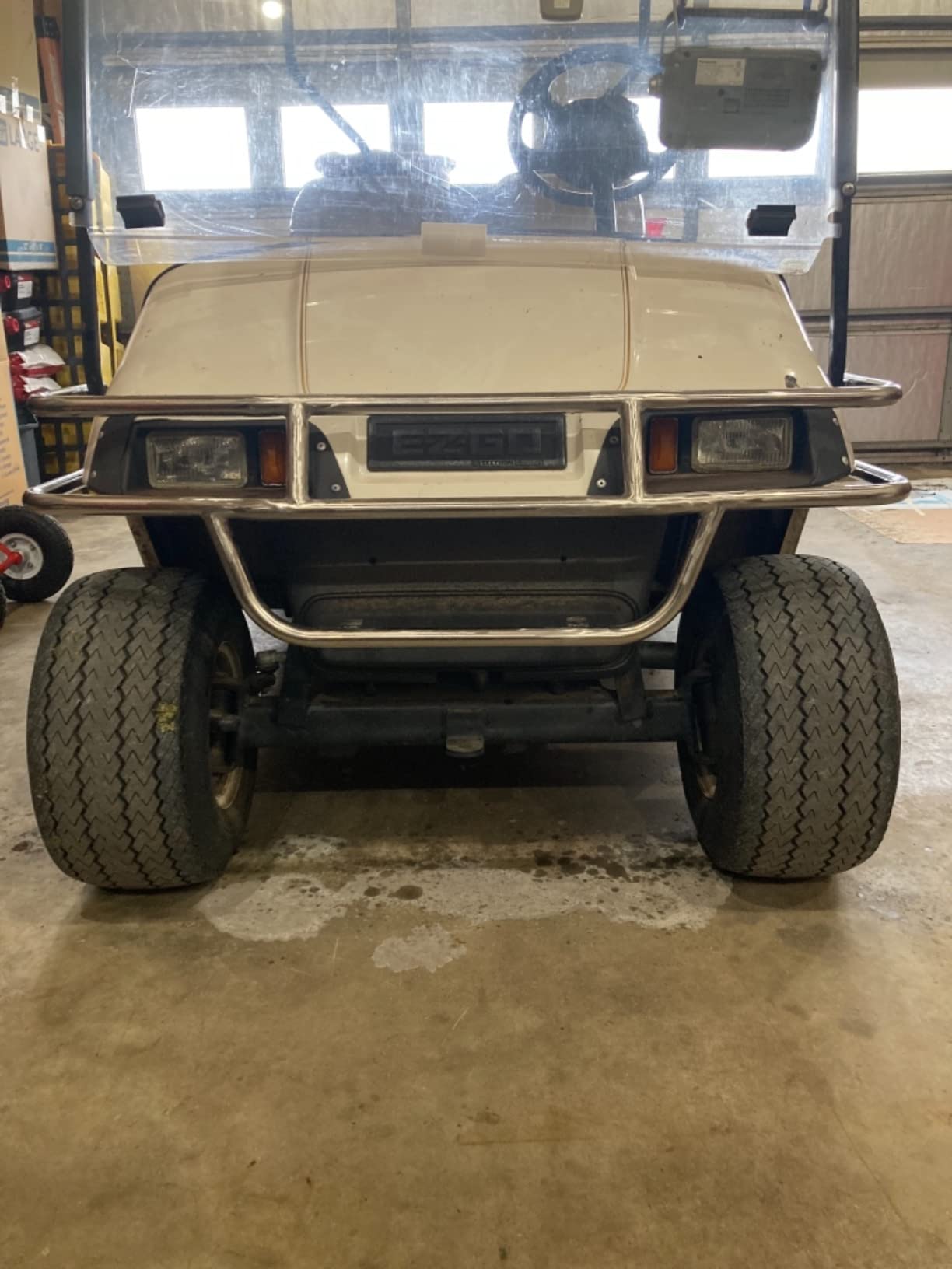 Golf Cart Bumper Brush Guard | Front; Compatible with EZGO TXT/Medalist 1996-2013 Stainless Steel customer photo 1