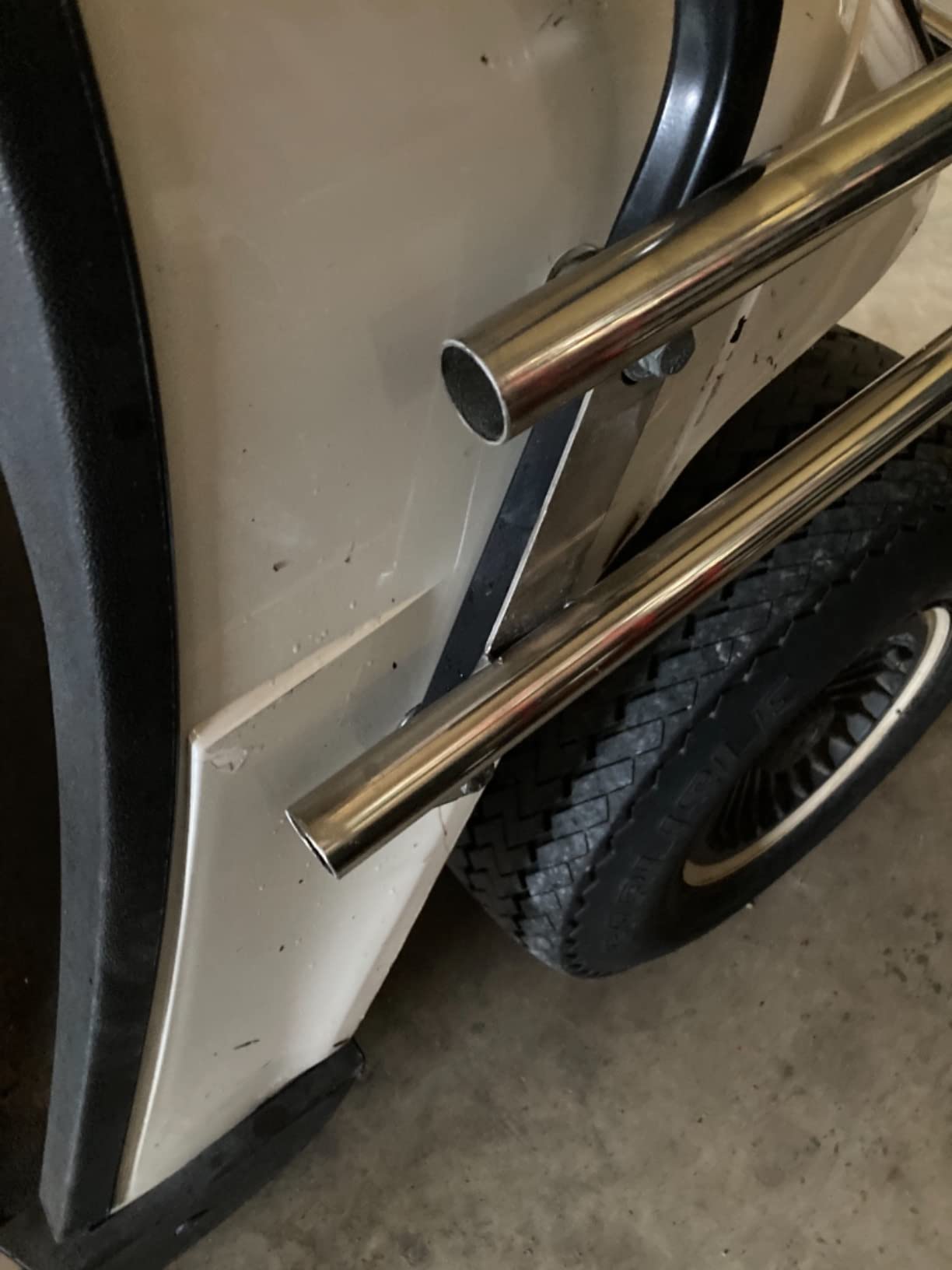 Golf Cart Bumper Brush Guard | Front; Compatible with EZGO TXT/Medalist 1996-2013 Stainless Steel customer photo 2