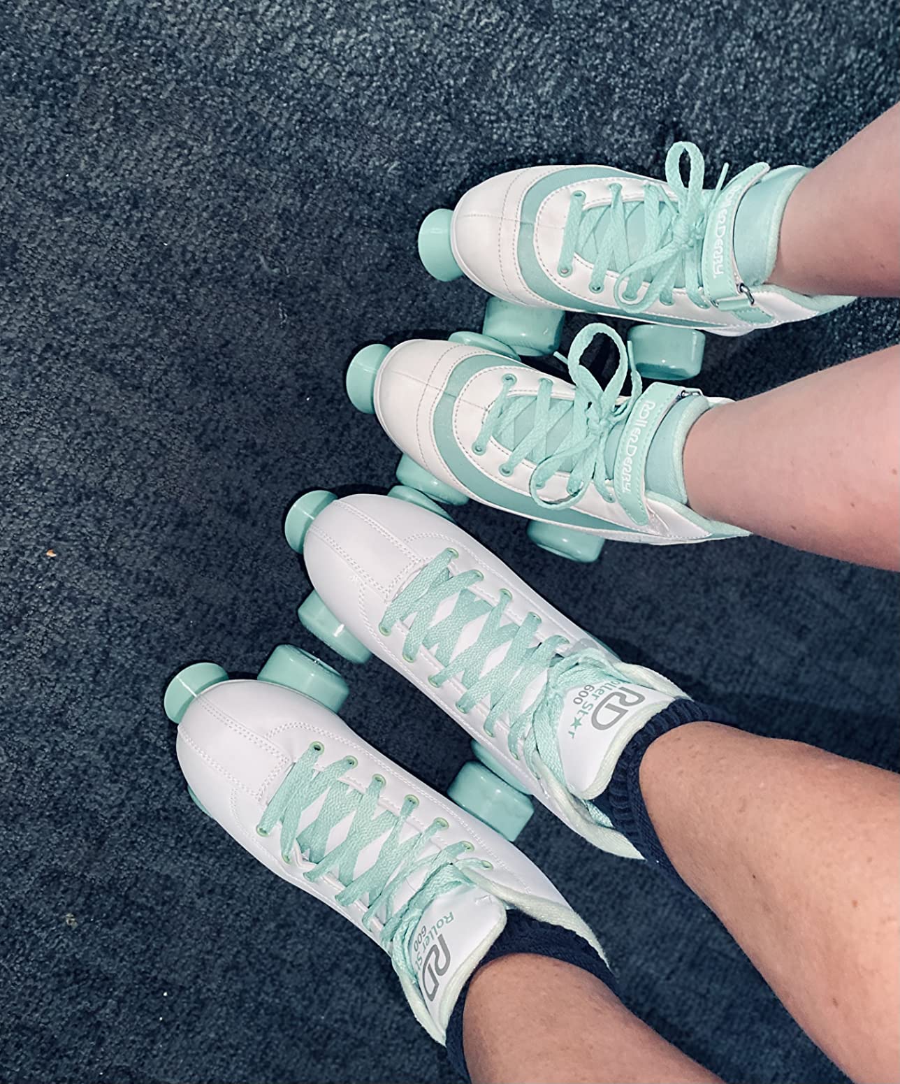 Roller Derby Roller Star 600 Women's Roller Skates - White/Mint - Size 09 customer photo 2