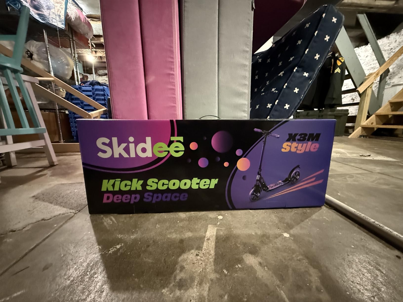 Skidee Adult & Teen Scooter Adjustable Height, Folding, Large Wheels, Lightweight, Durable, Anti-Shock Suspension, Up to 220 lbs customer photo 2