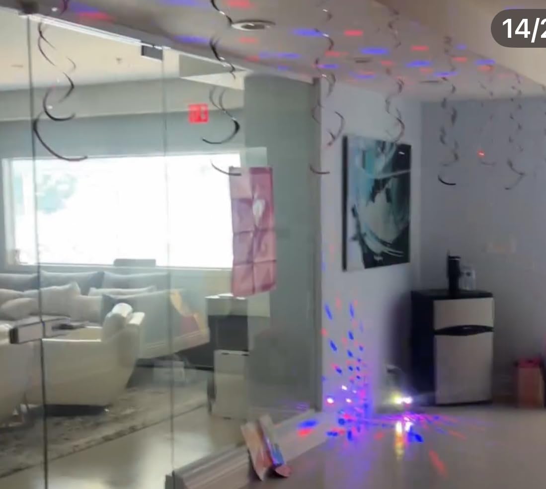 Party Lights DJ Disco Ball & LED Stage Strobe Light with Sound-Activated 10ft USB-C Cable, Remote, Disco Lights for Parties Indoor Use, Birthday, Dance, Clubs, Bar, Living Room, Weddings, Holidays Decor customer photo 1