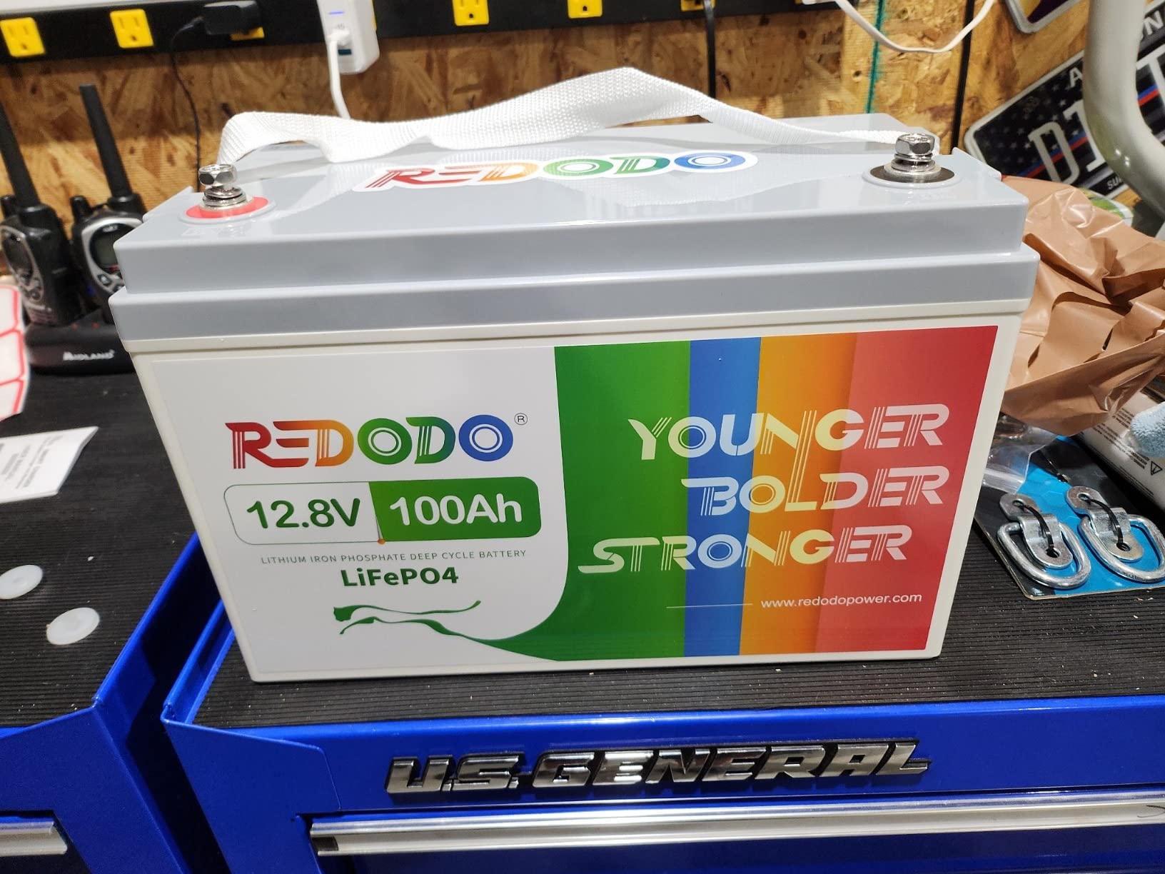 Redodo 12V 100Ah LiFePO4 Battery, Group 31, for RV, Marine customer photo 1