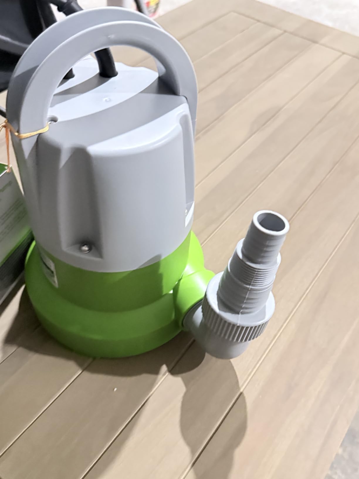 Green Expert 1/3HP Submersible Sump Pump with Water Sensor Switch, Low Water Last-Inch Drain Pump, 2000GPH Automatic/Manual Water Removal for Flooded Basement, Garage, Hot Tub Easy to Use Backup Pump customer photo 2